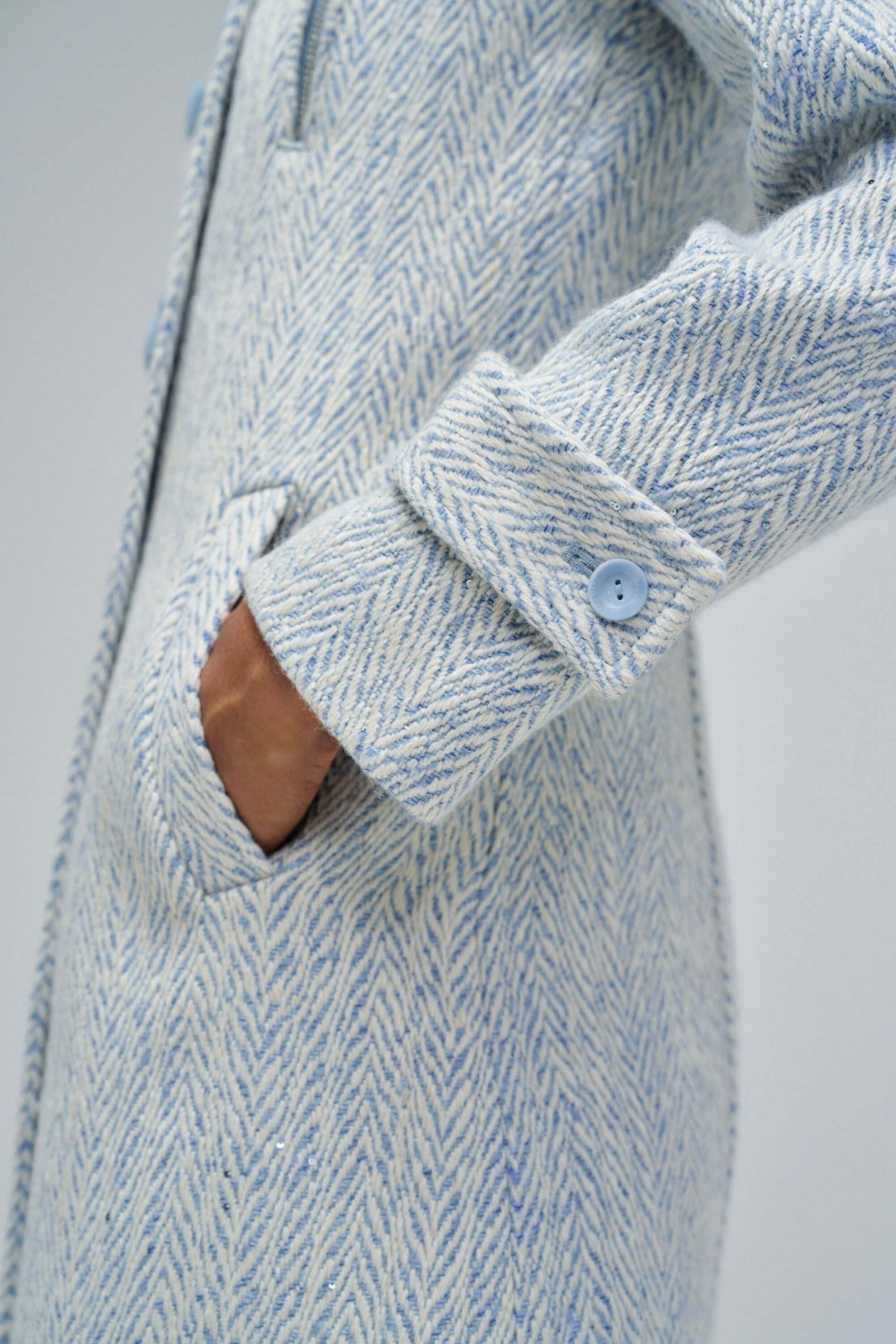 Salsa Wolljacke »Salsa Jeans Mantel mit Wollanteil Grace Long Woolen Coat«