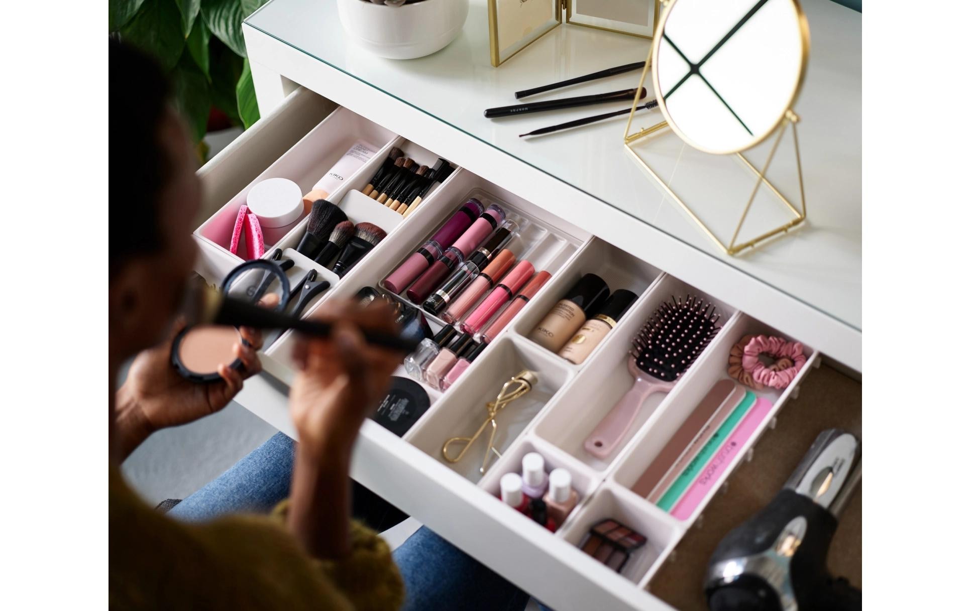 Joseph Joseph Organiseur de maquillage »Viva« 12-teilig, Make-up-Organizer, Schubladenaufbewahrung, Modularsystem