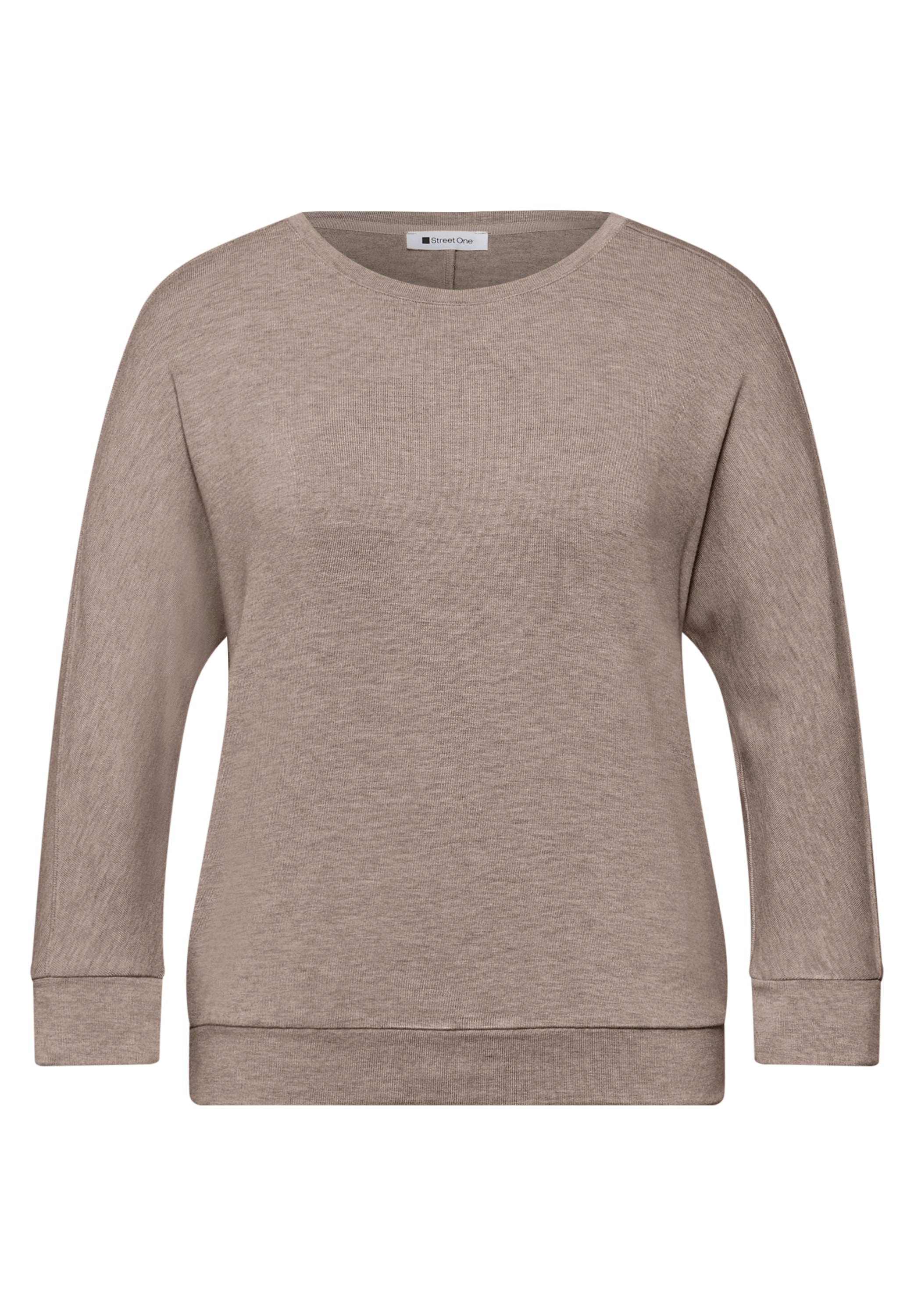 STREET ONE T-shirt à manches 3/4 im Melange-Look