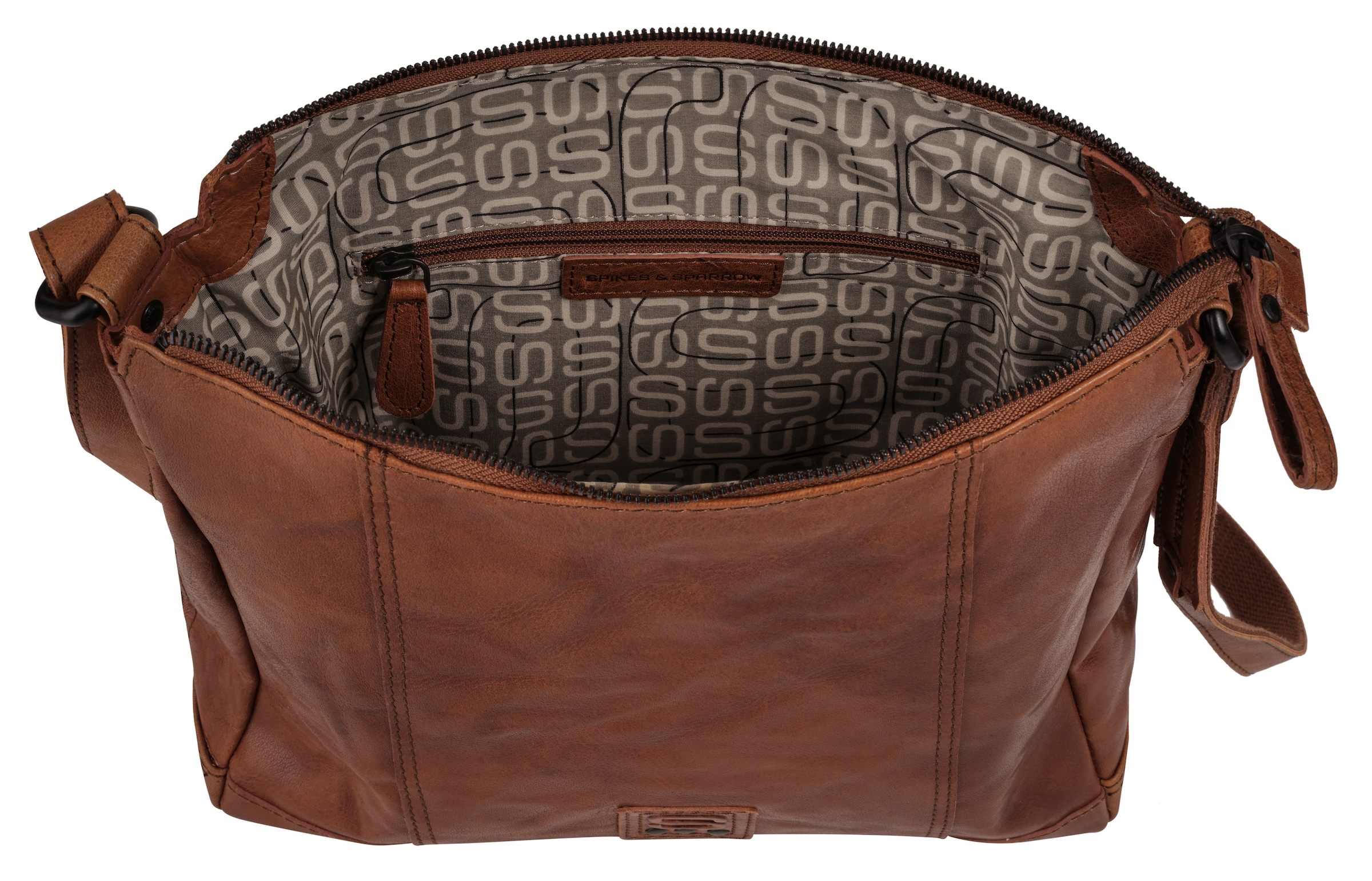 Spikes & Sparrow Sac à bandoulière echt Leder