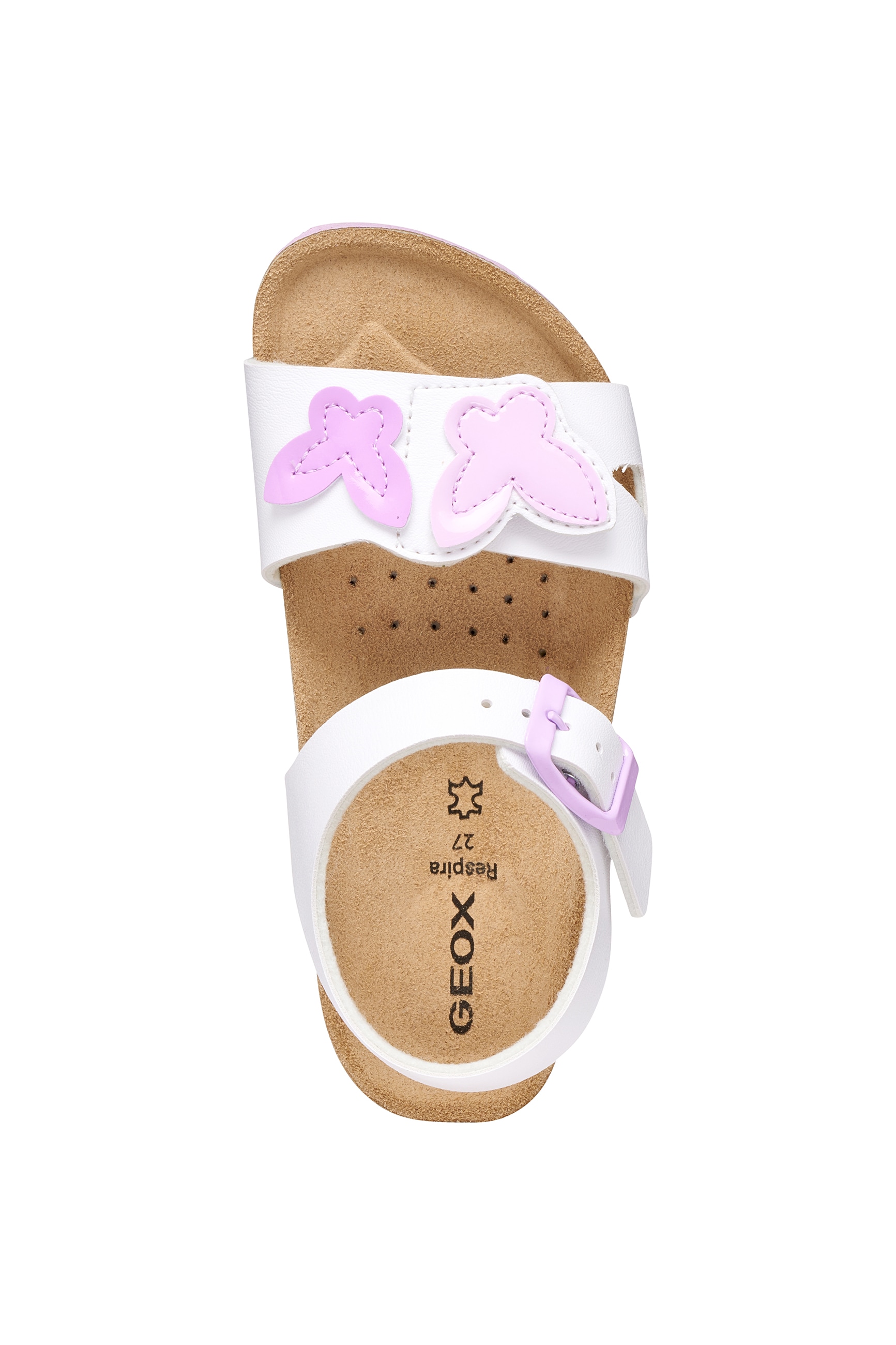 Geox Sandale »J ADRIEL GIRL«  Chaussure à scratch avec fermeture à boucles, gabarit de taille à télécharger