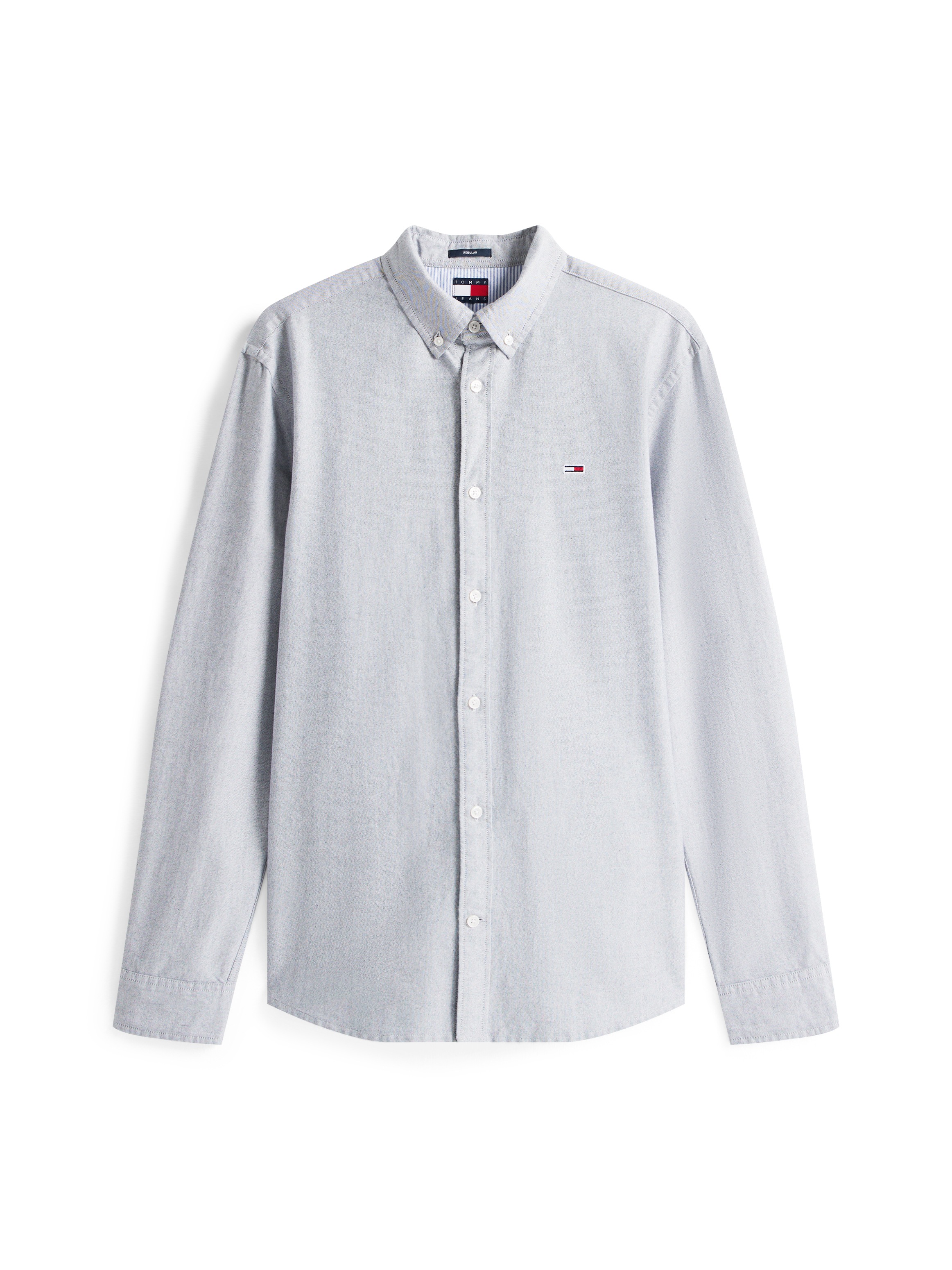 Tommy Jeans Chemise à manches longues »TJM REGULAR OXFORD« Mit Rundhalsausschnitt, Button-down-Kragen