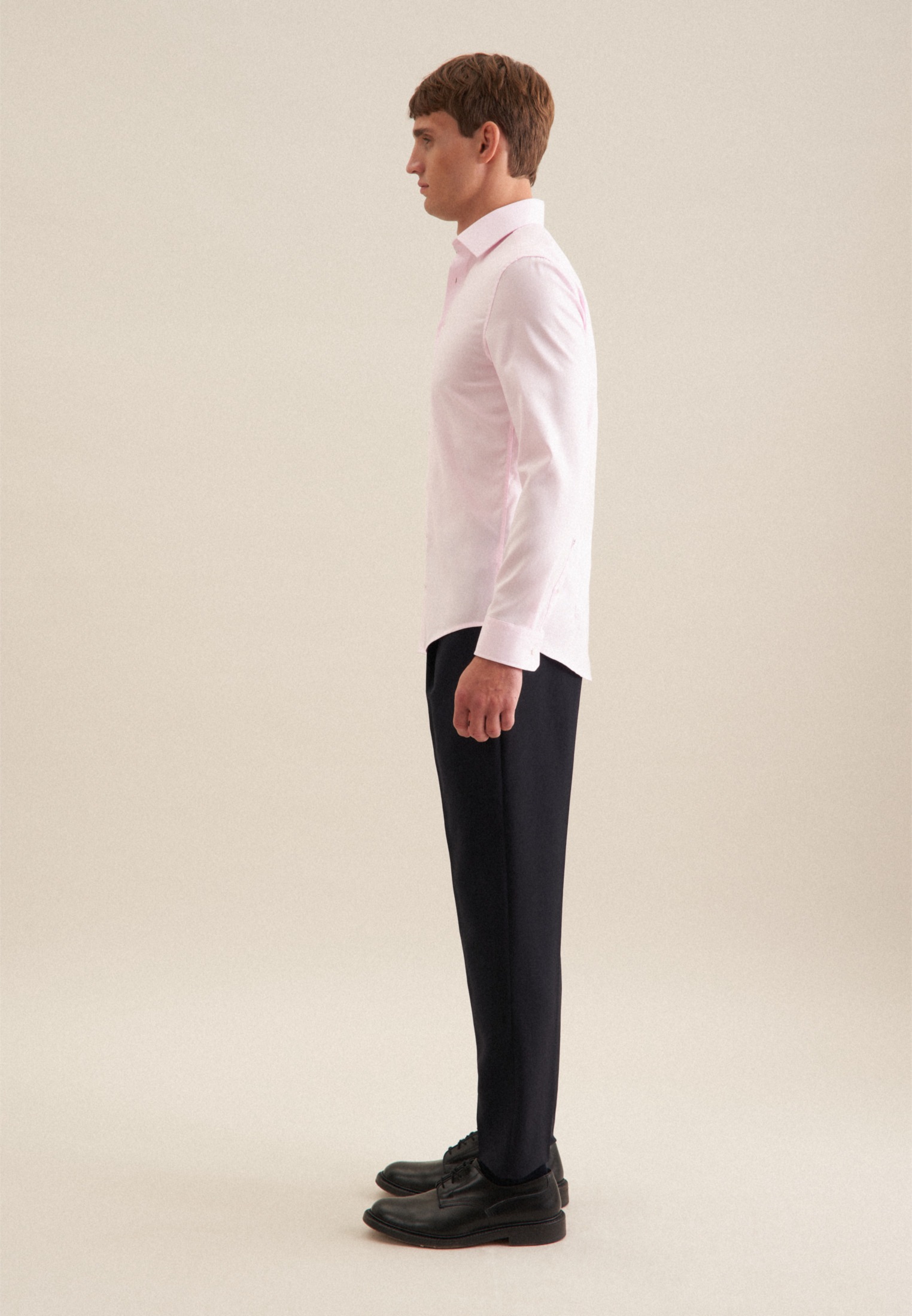 seidensticker Chemise d'affaires »Schwarze Rose« col Kent slim 1/1 structuré