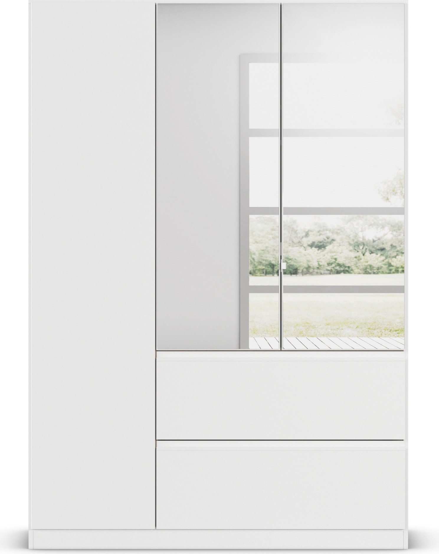 rauch Armoire à portes battantes »Kleiderschrank Schrank Garderobe Wäscheschrank Schlafzimmer JOEL« En 3 configurations différentes BASIC/CLASSIC/PREMIUM,  avec deux tiroirs, fonction Push-to-Open MADE IN GERMANY