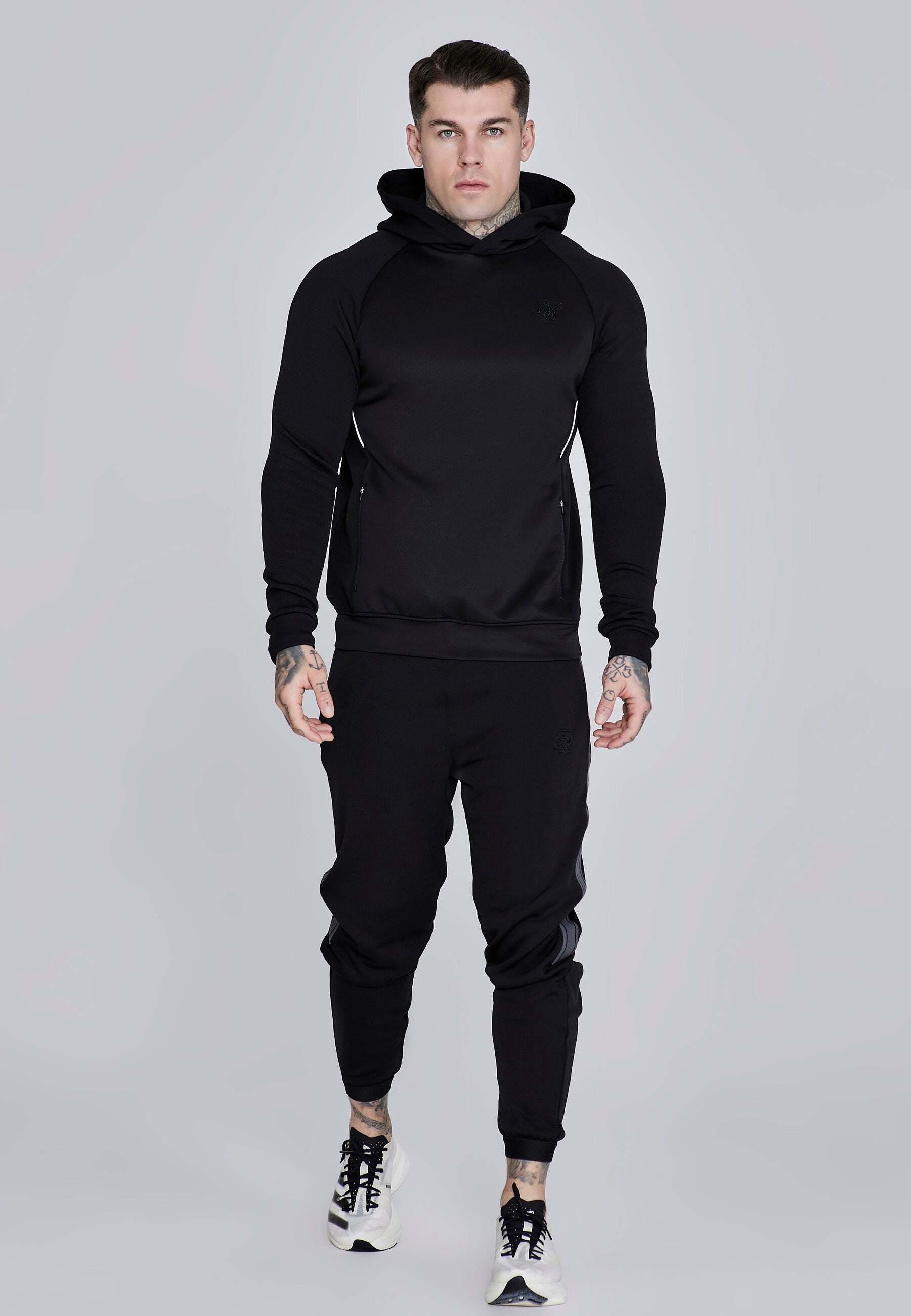 Siksilk Pull à capuche »Siksilk Kapuzenpullover Muscle Fit Hoodie«
