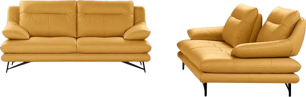 CALIA ITALIA 3-Sitzer »Cezanne, italienisches Design trifft erstklassigen Sitzkomfort, Leder« Edles Designsofa in besonders langlebigen & pflegeleichten Lederarten