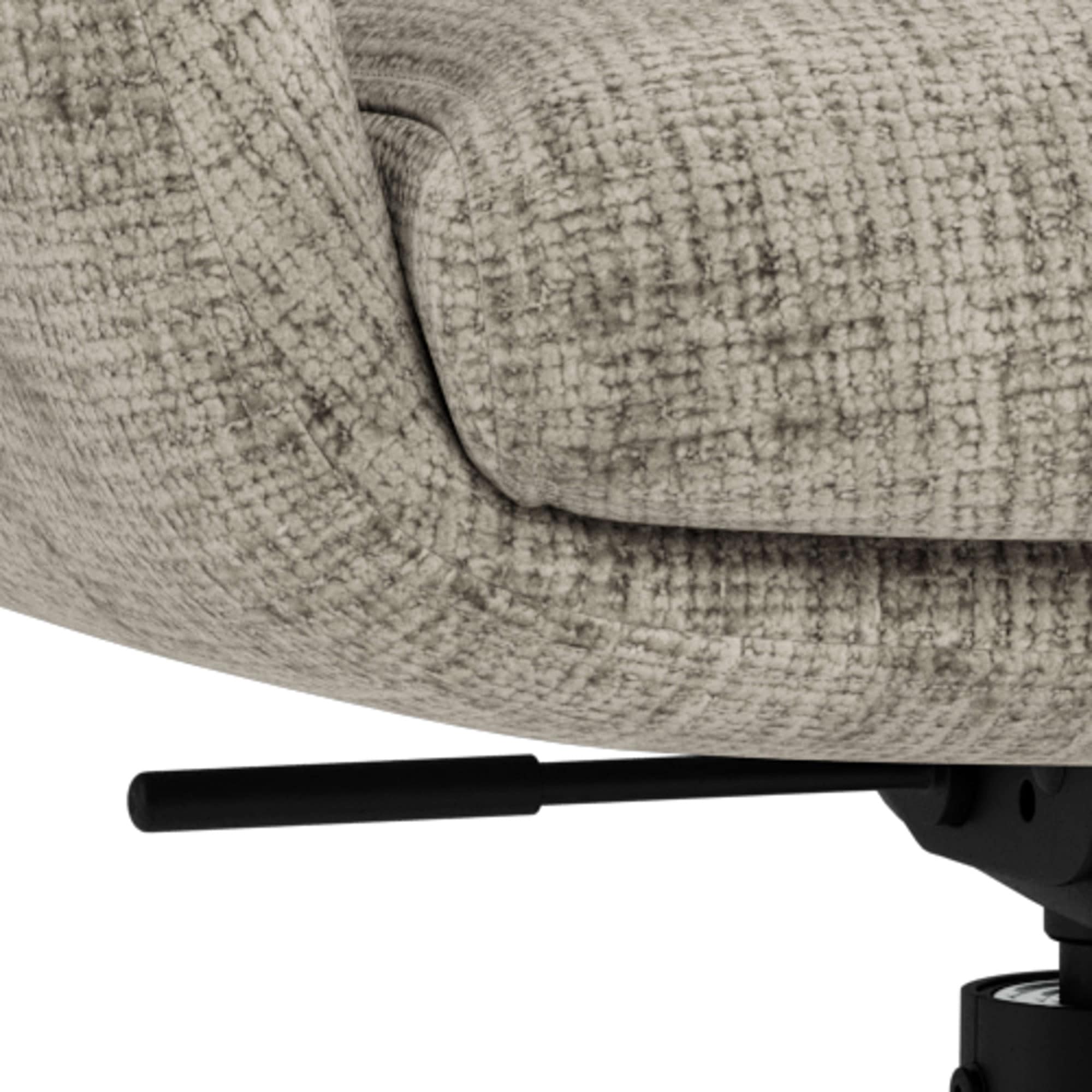 ACTONA GROUP Chaise de salle à manger »Roger, Polsterstuhl, Stuhl, 2er-Set« (Ensemble) 2 cuistissu gris, accoudoirs, rembourrage, fonction pivotante et basculante, FSC™