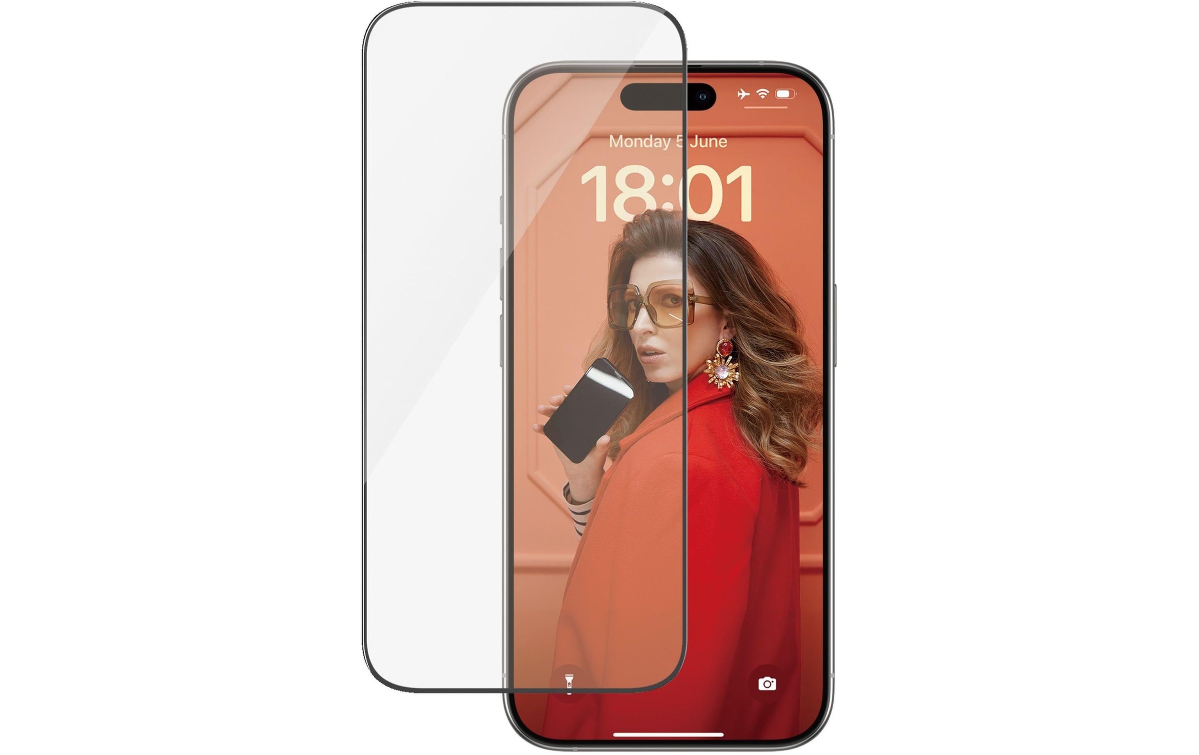 PanzerGlass Displayschutzglas »Ultra Wide Fit iPhone 15 Pro« für iPhone 15 Pro 1 Stk. tlg.