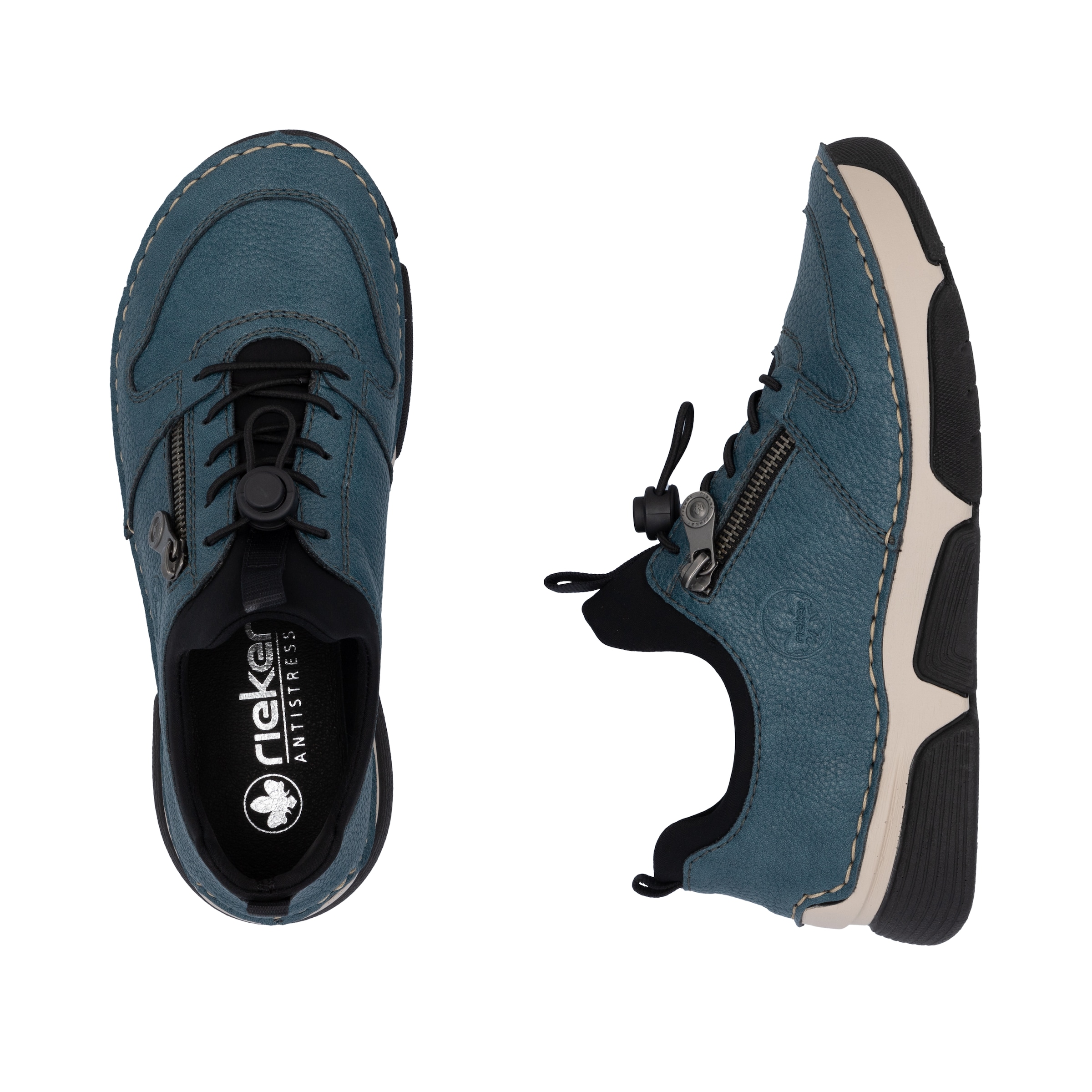 Rieker Baskets slip-on  chaussure à enfiler, chaussure basse, sneaker décontracté, élastique, fermeture rapide