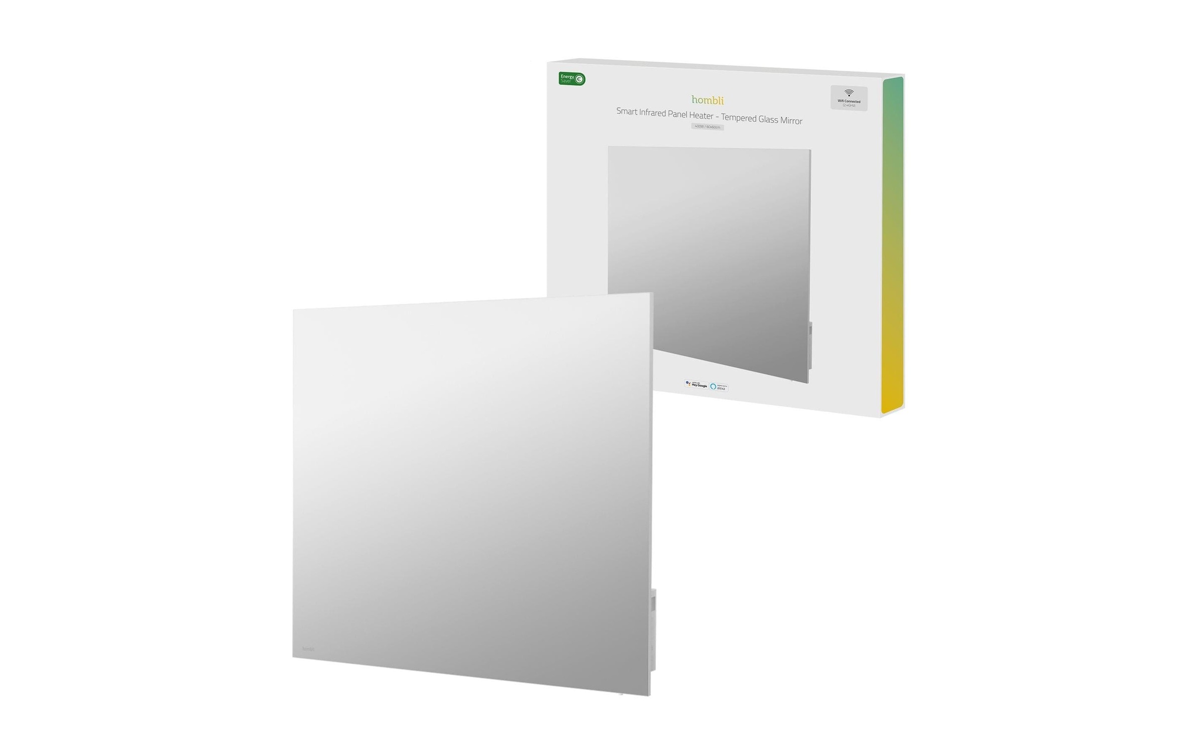 Hombli Chauffage infrarouge »smartes Infrarot Glas Heizpanel 400W Spiegel«