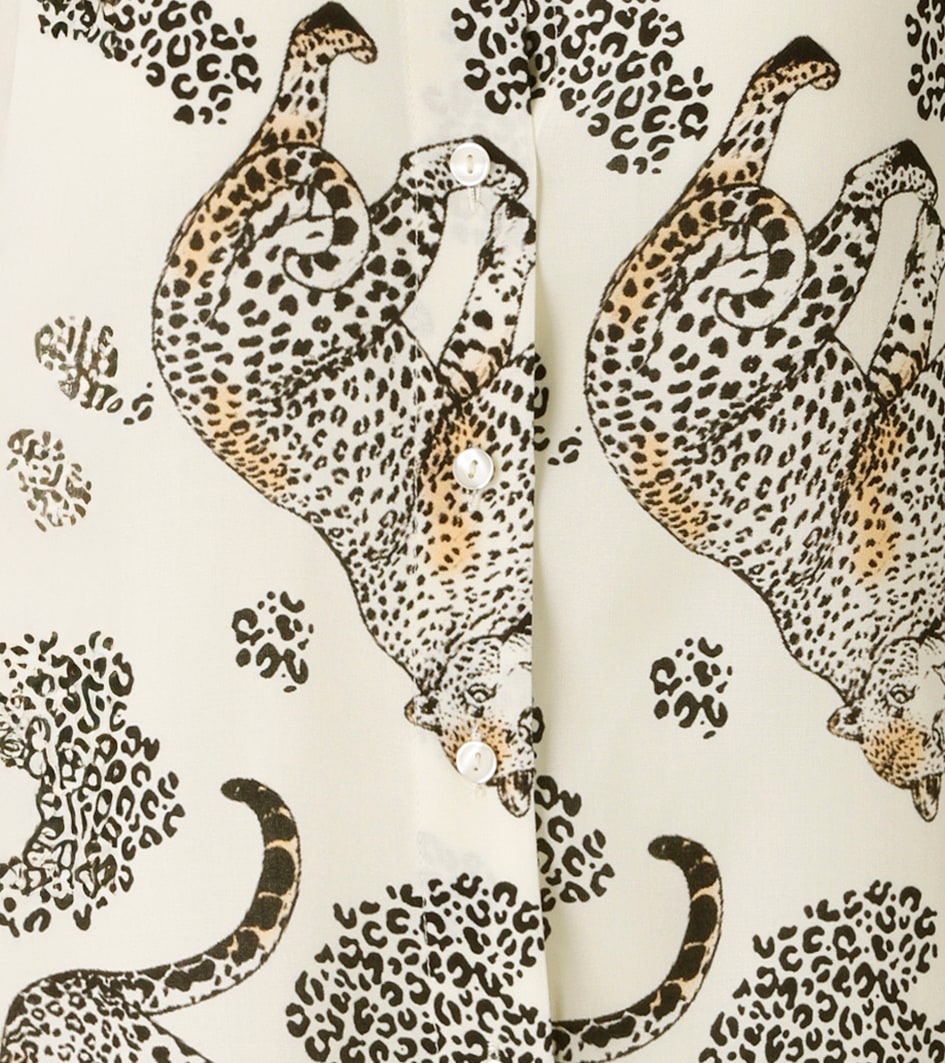 Aniston CASUAL Blouse chemise mit dekorativen Leoparden bedruckt - NEUE KOLLEKTION