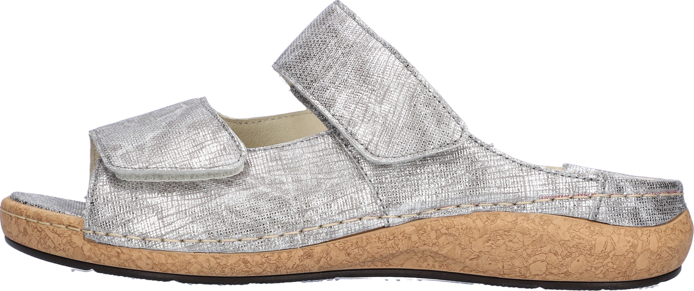 Waldläufer Pantolette »K-Heliett«  , Keilabsatz, Sommerschuh, Schlappen, Klettverschlüsse, K-Weite