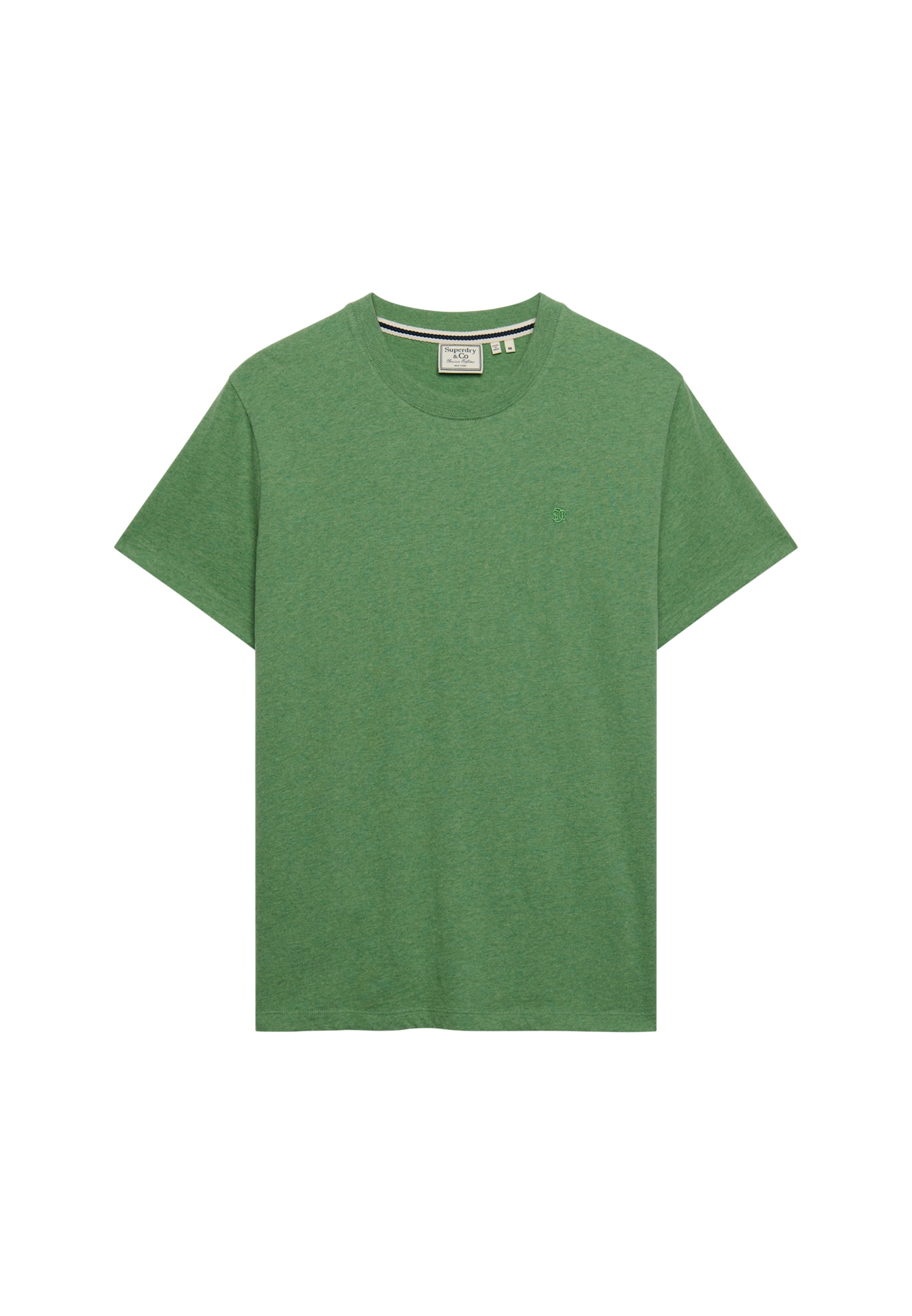 Superdry Shirt à col rond »ESSENTIAL SERIF LOGO EMB TEE« coton, coupe régulière