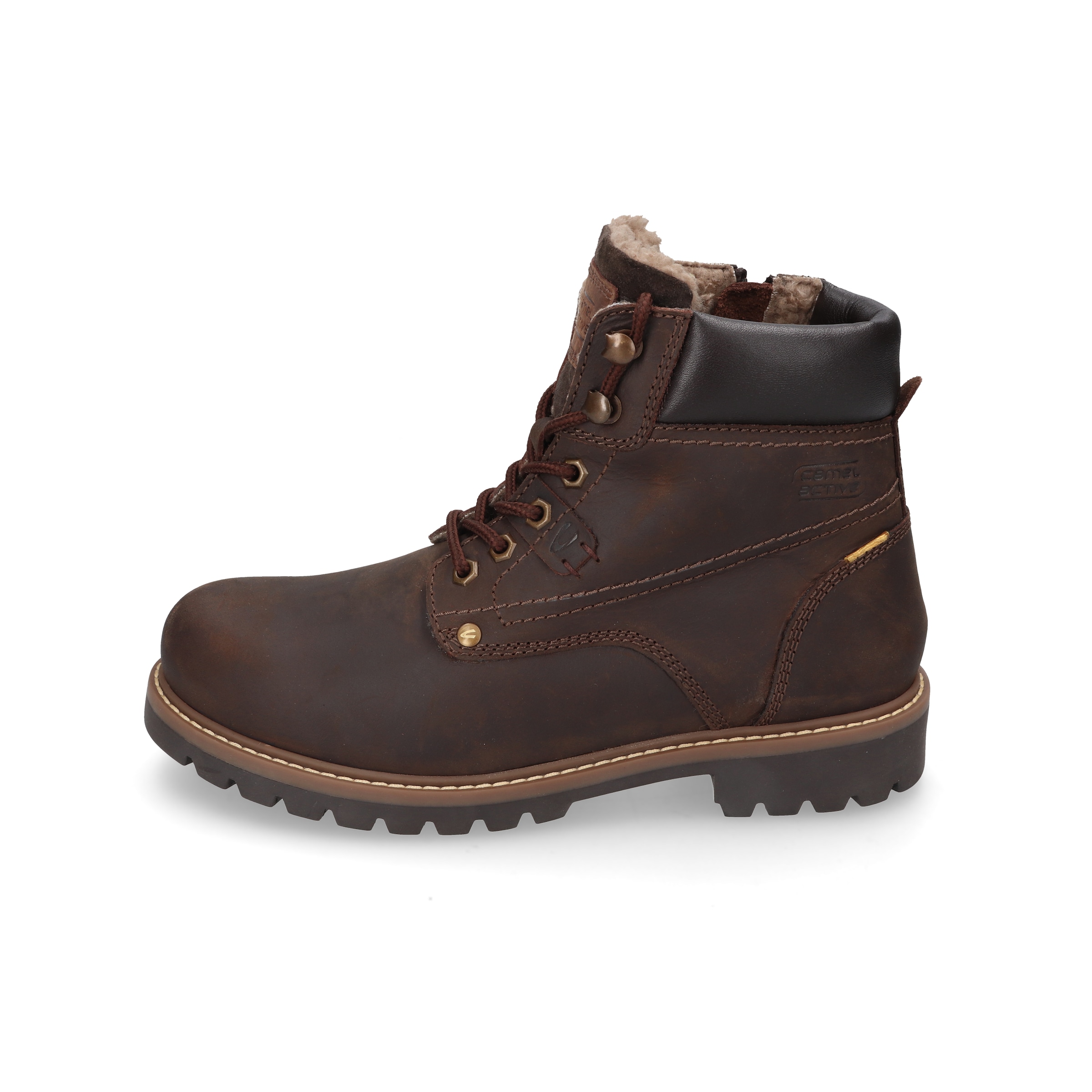 camel active Bottes d'hiver  bottes à lacets avec semelle profilée et doublure chaude