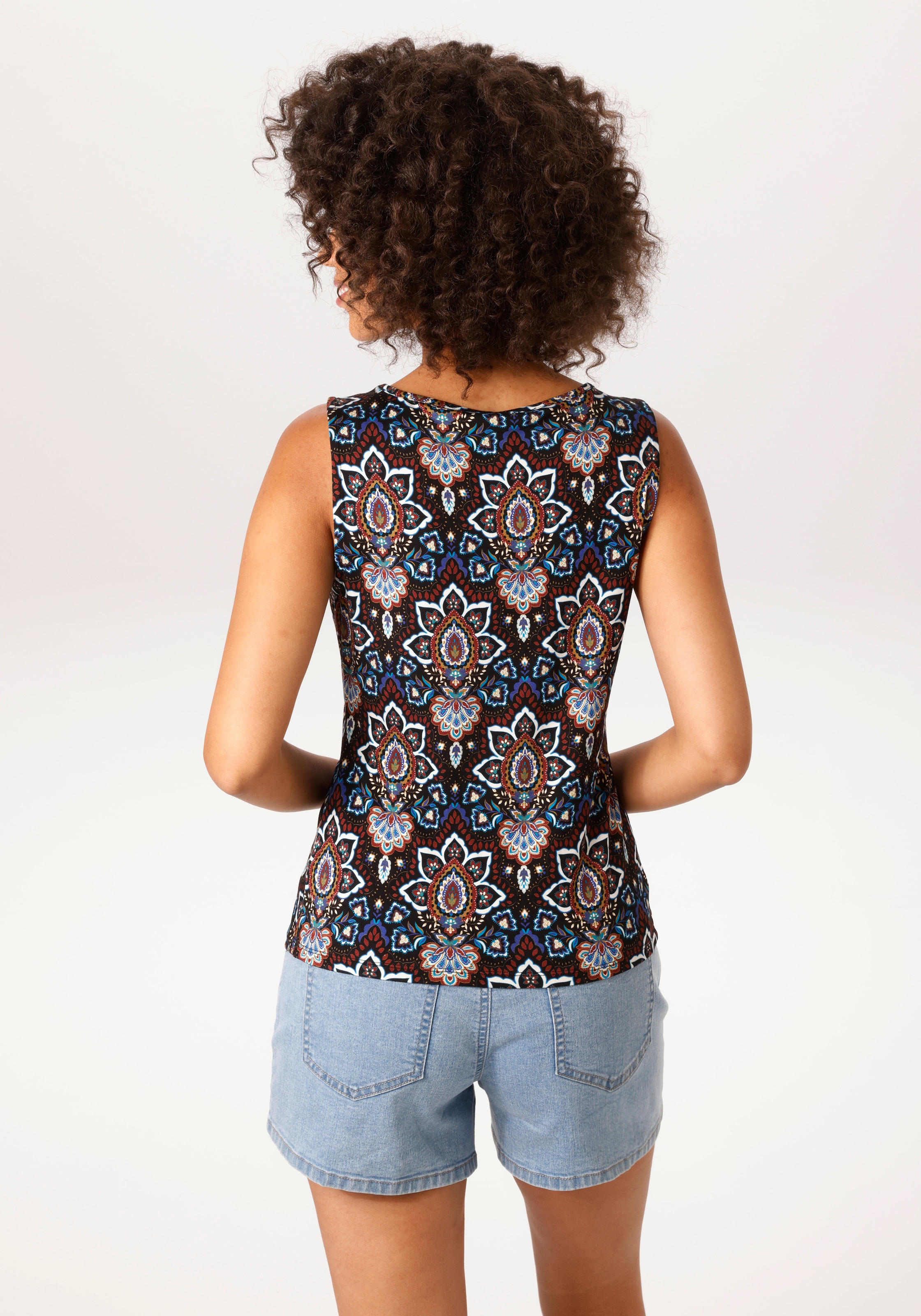 Aniston CASUAL Tanktop mit fantasievollem Paisley-Muster -  NEUE KOLLEKTION