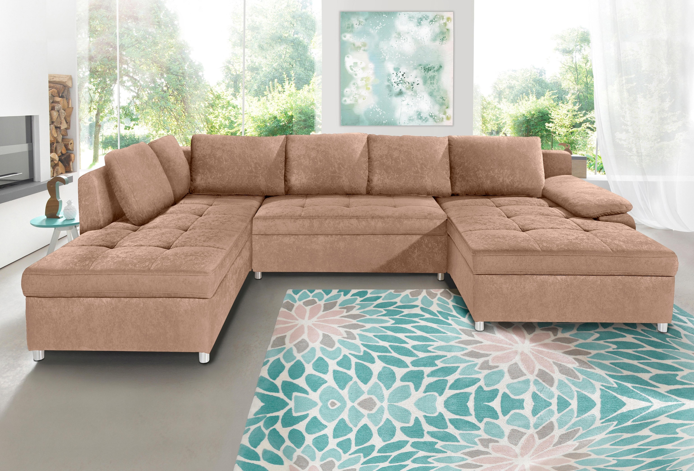 sit&more Paysage de salon »Labene U-Form« wahlweise mit Bettfunktion und Bettkasten