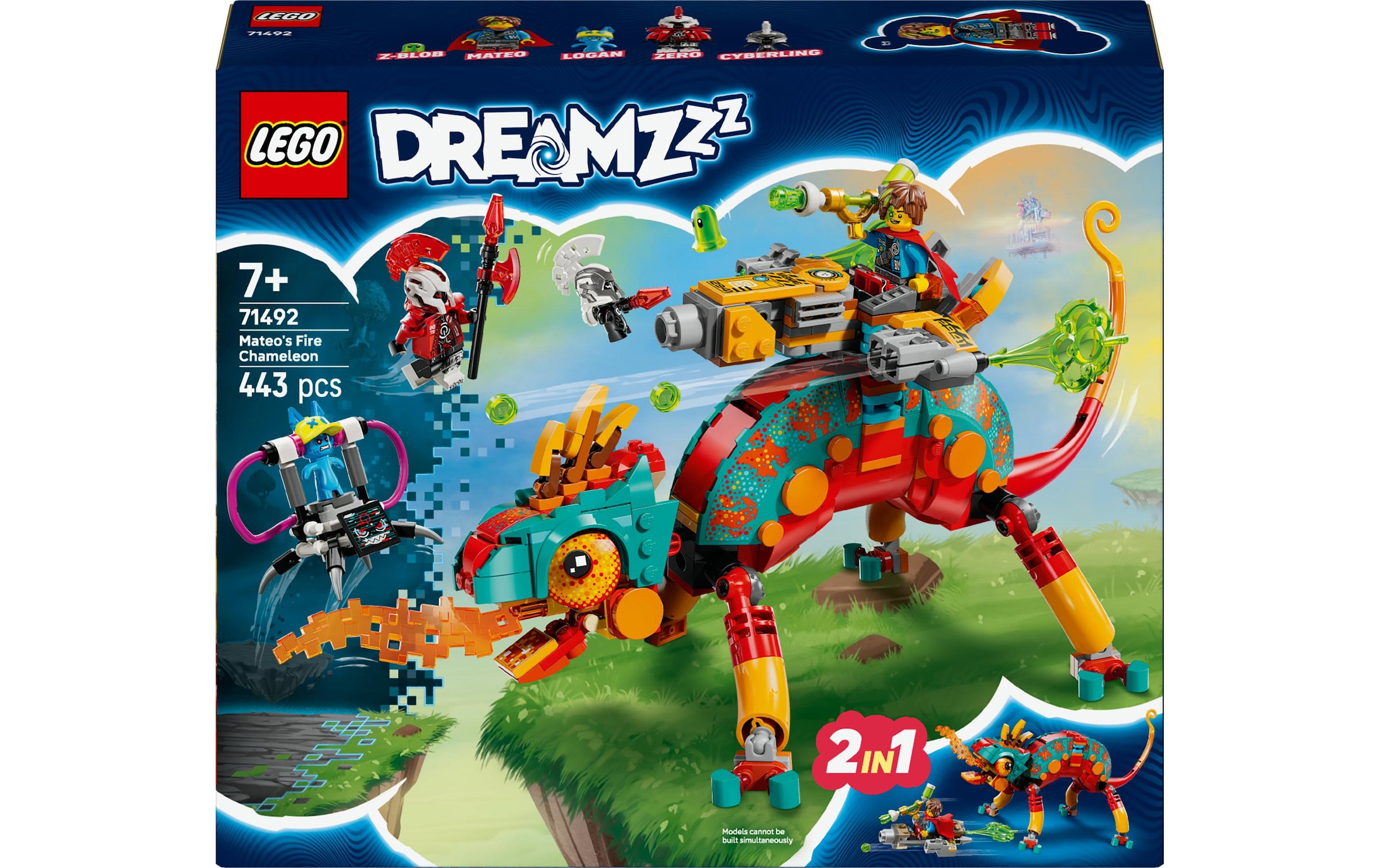 LEGO® Spielbausteine »DreamZzz Mateos Feuer-Chamäleon 71492«