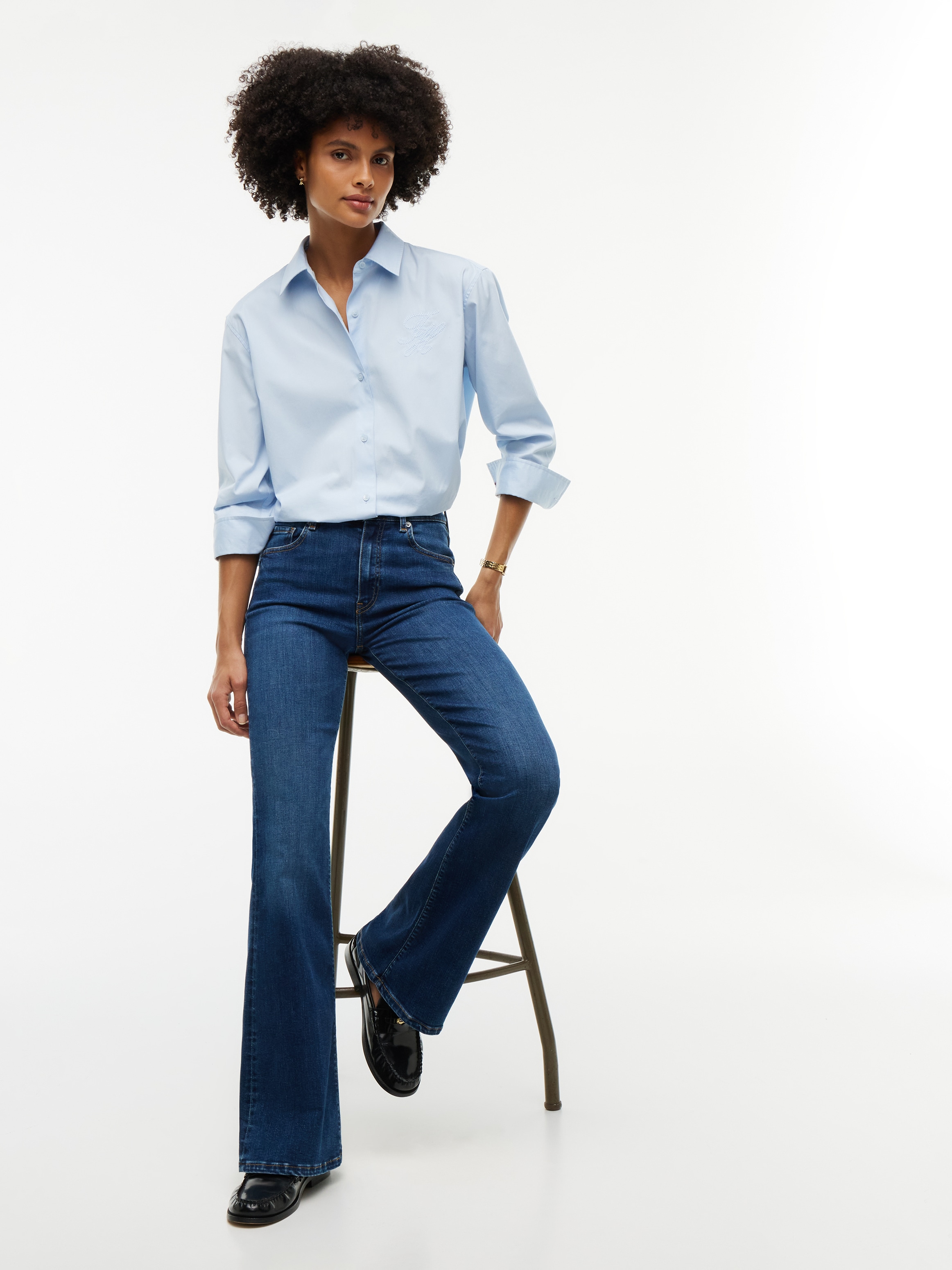 Tommy Hilfiger Bootcut-Jeans »LUNA MID RISE FLARE ESSENTIAL« Baumwollmischung, in ausgestellter Form, mid waist