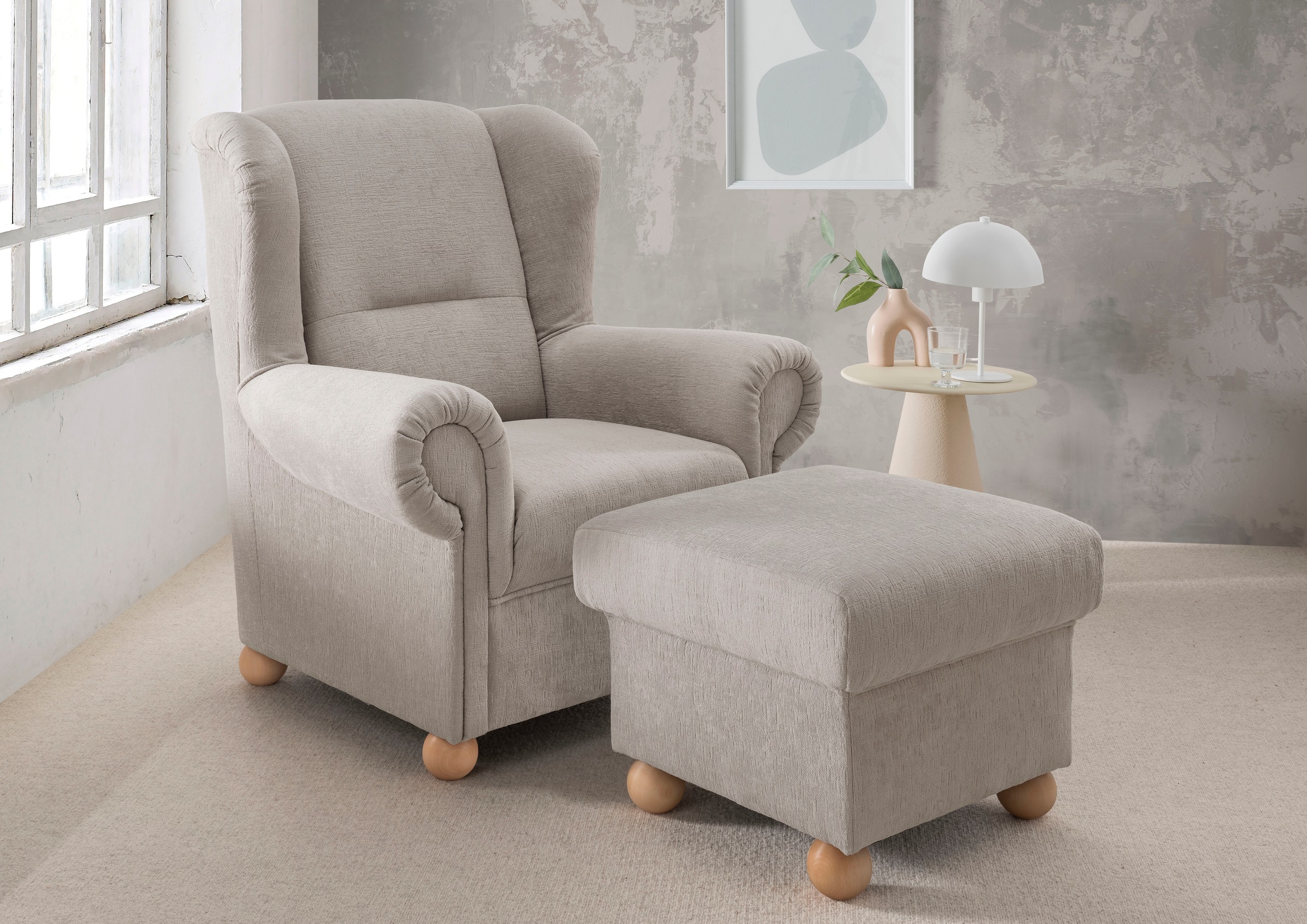 Home affaire Ohrensessel »Torello Relaxsessel, toller Sitzkomfort, Breite 92cm, hohe Rückenlehne« 1 Stk. tlg.