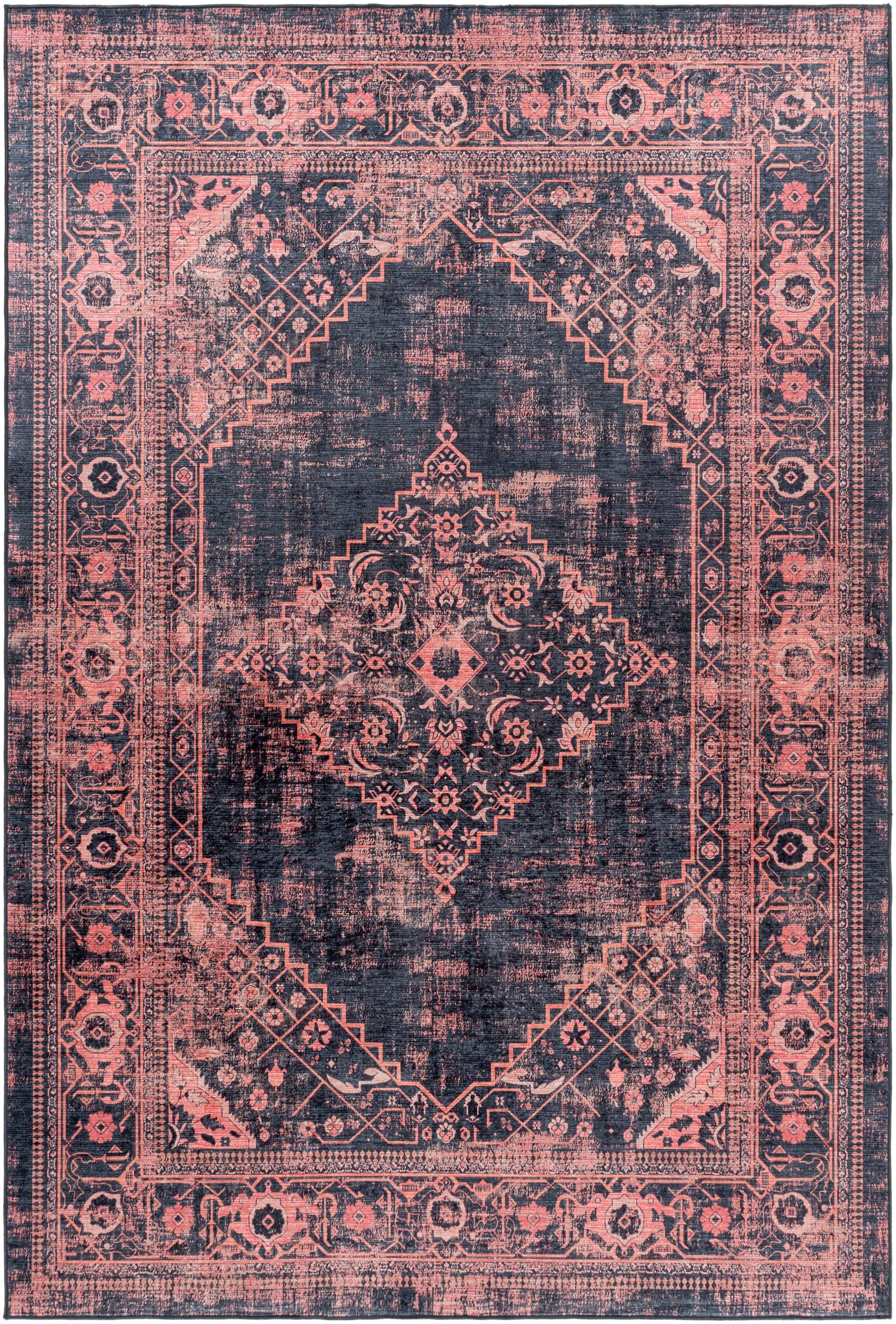 Ayyildiz Teppiche Tapis »FIESTA 4301  , auch als Läufer« Rectangulaire 6 mm Höhe Tissu plat facile d'entretien, vintage moderne, look oriental