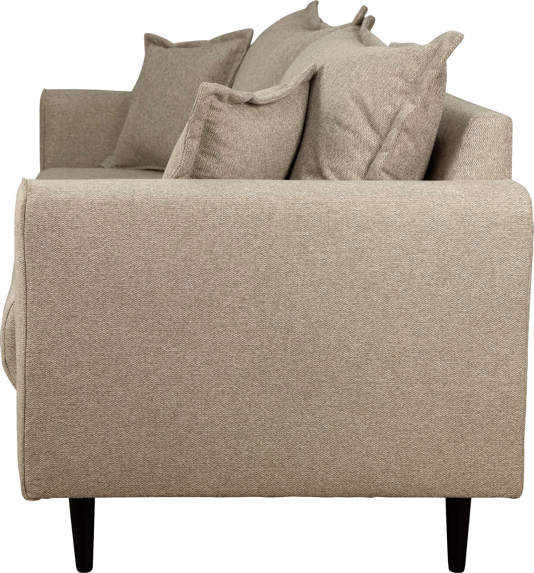 Home affaire 2-Sitzer »VEYRAS, hoher Sitzkomfort, Masse B/T/H:  162/84/76 cm« mit Wellenunterfederung, incl. Rückenkissen und Zierkissen