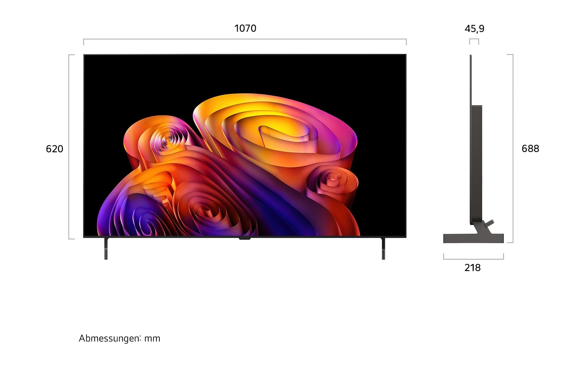 LG Téléviseur OLED »OLED48B68LA« 121,9 cm/48 ″