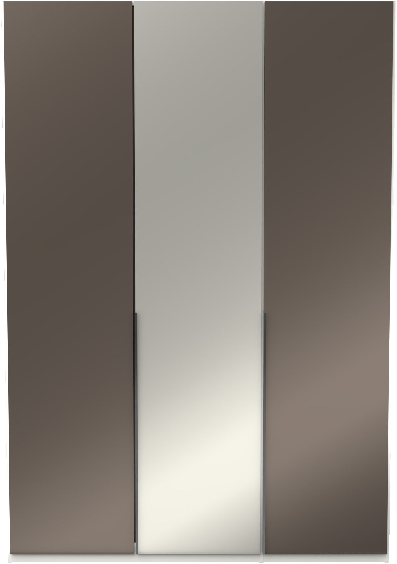 Musterring Armoires à vêtements »San Diego, Kleiderschrank, Schrank, Garderobe, mit Glastüren« 1 cuis tlg. 3 portes (amorties), 4 étagères, 2 tringles à vêtements, poignées chromées