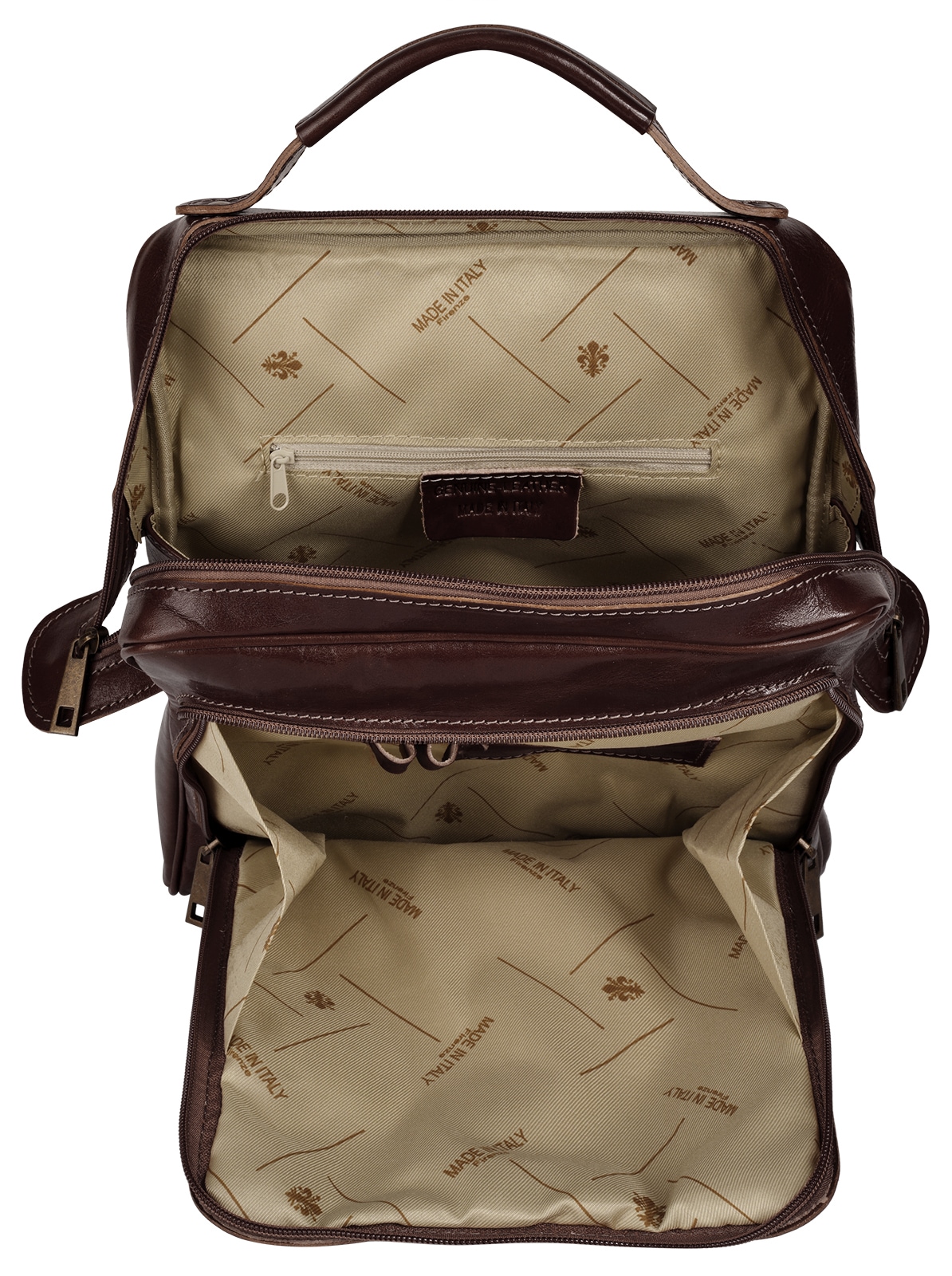 Piké Sac à dos de ville echt Leder, Made in Italy