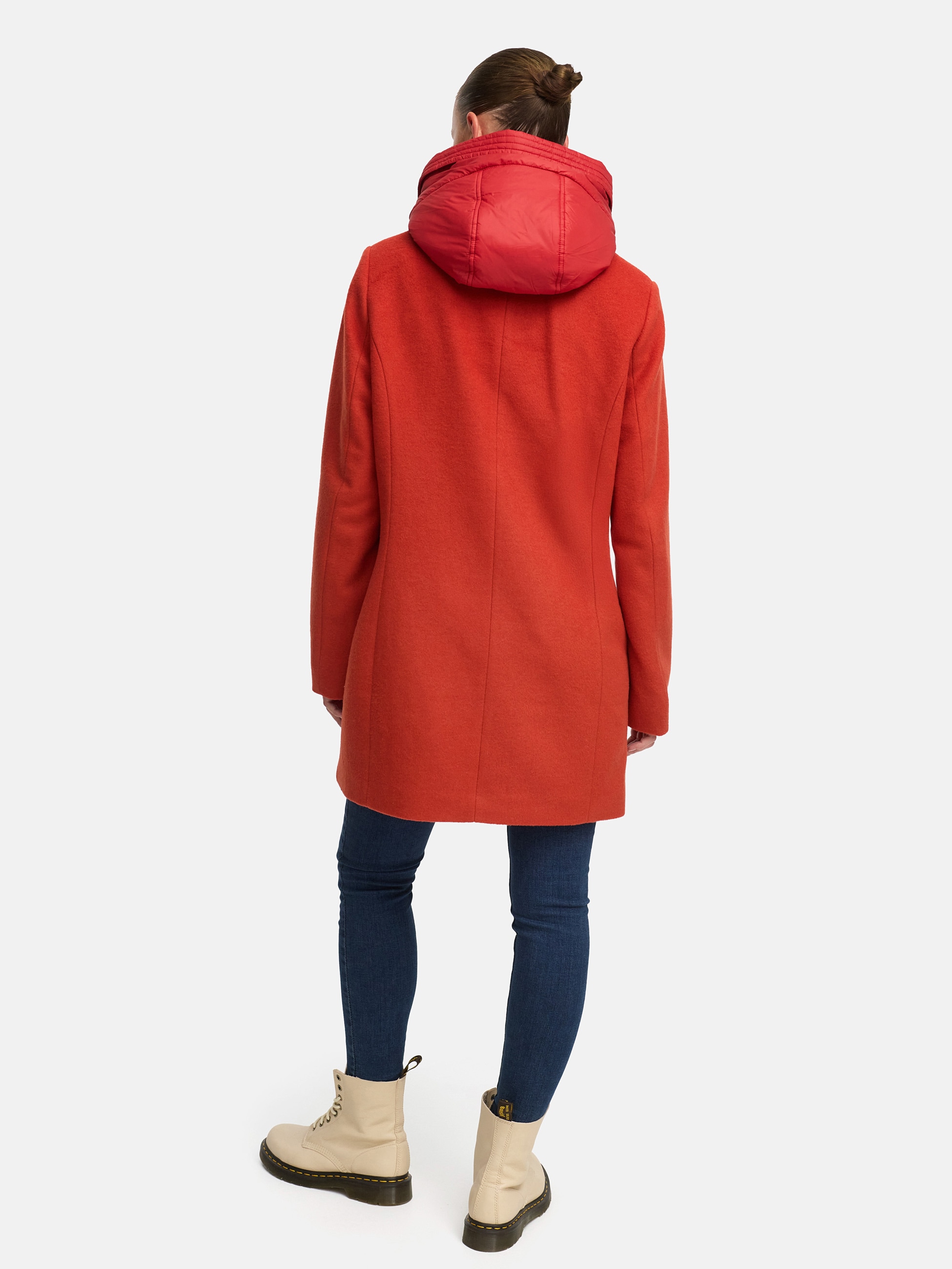 MANISA Veste en laine mit Kapuze mit herausnehmbarer Kapuze