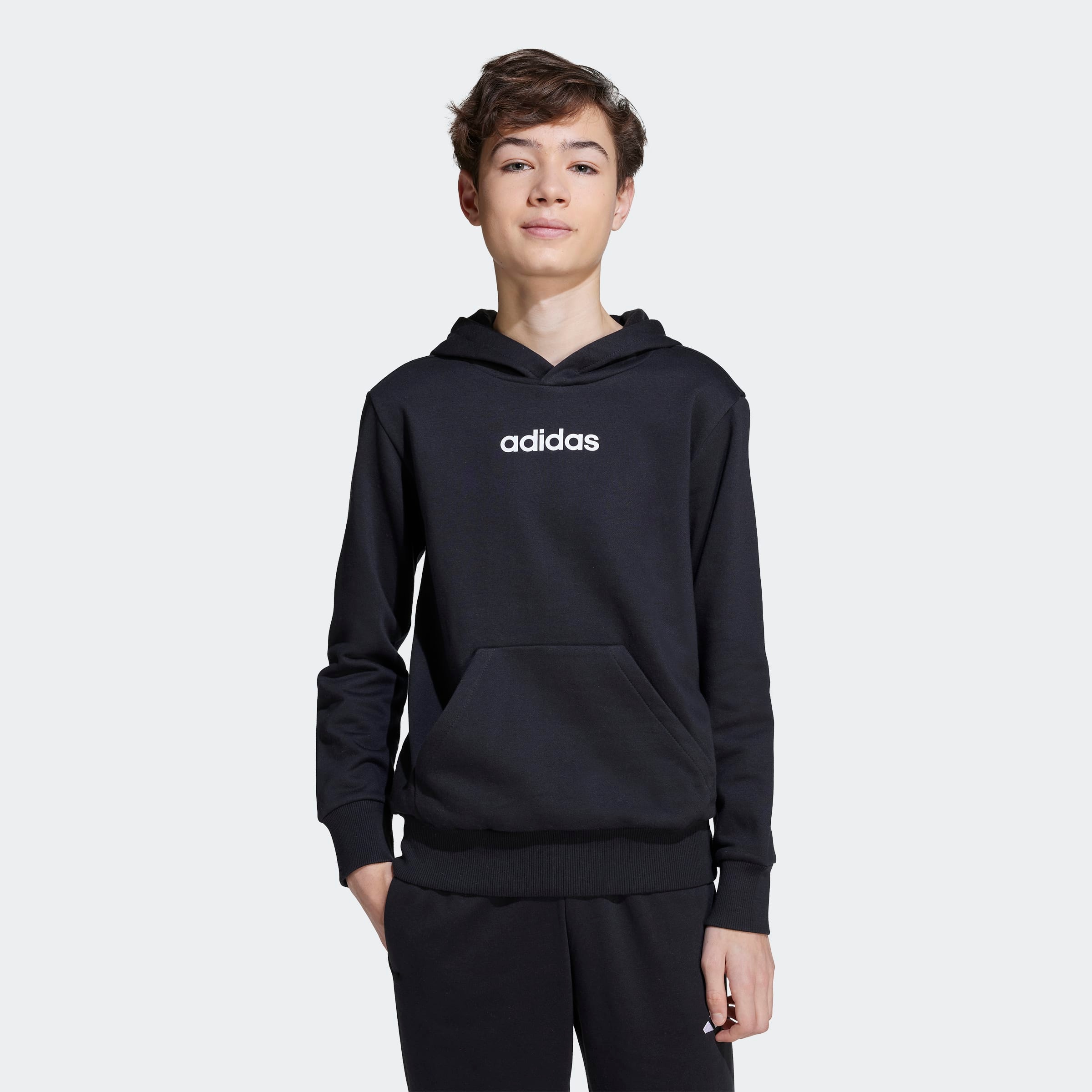 adidas Sportswear Sweat à capuche »ESSENTIALS KIDS HOODIE«, pour enfants, avec capuche, sans fermeture, longueur normale
