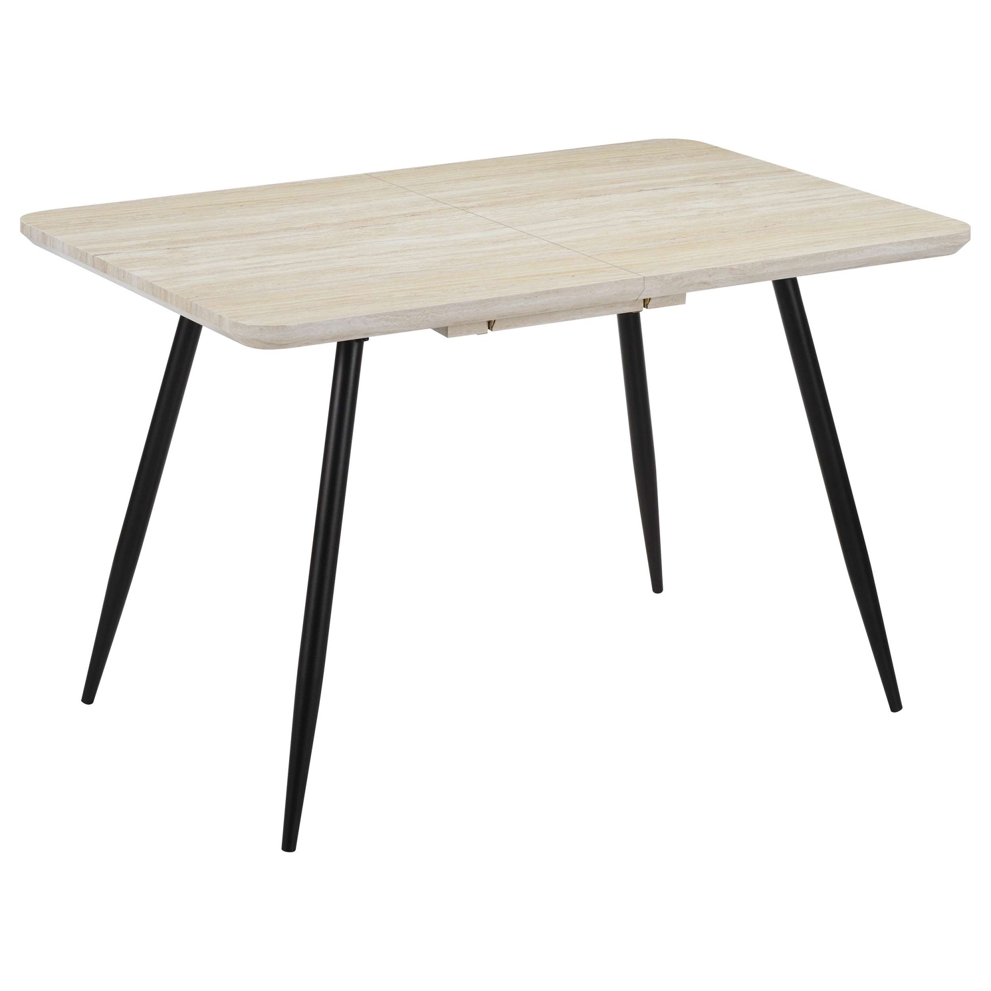 GOODproduct Ensemble de salle à manger »Ombrone-Derrek« Ensemble, Table à manger avec 4 chaises, 5 tlg. Table à manger avec 4 chaises, extensible 120-160 cm, incl. rallonge