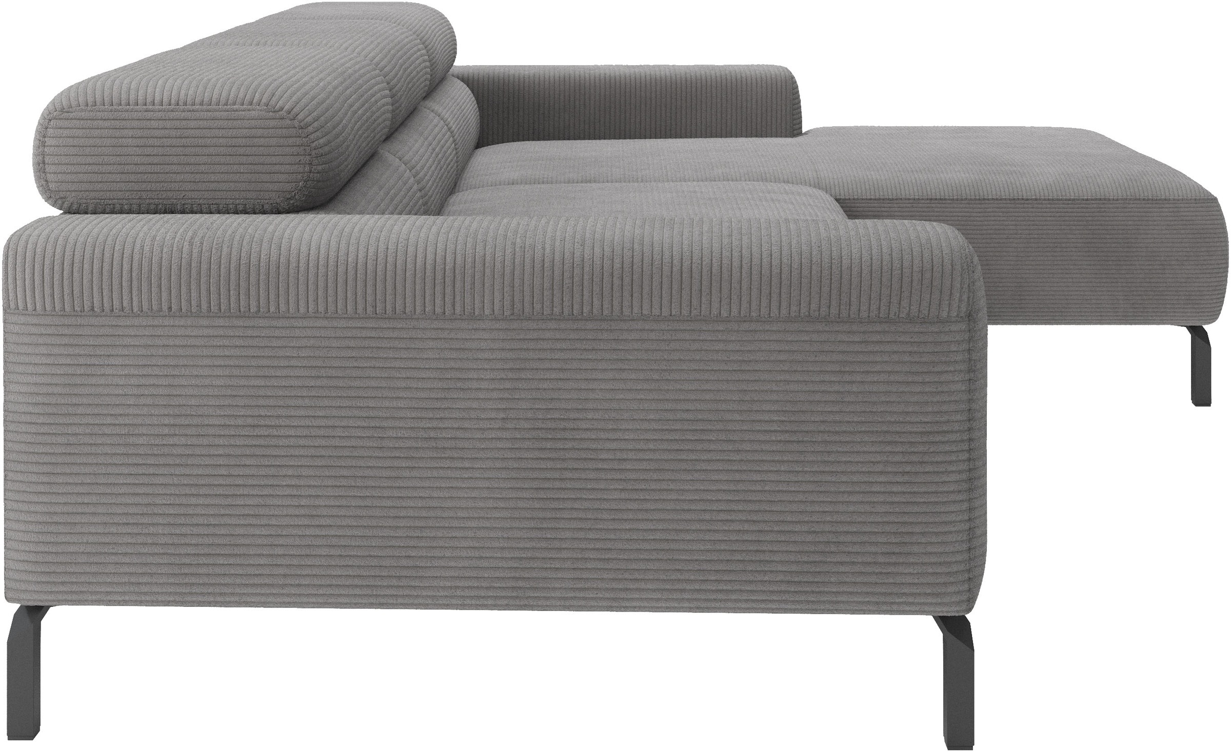 Home affaire Canapé d'angle »Ecksofa, L-Form,  incl. Kopfteilverstellung, Breite 258 cm« réglage électrique de la profondeur d'assise en option