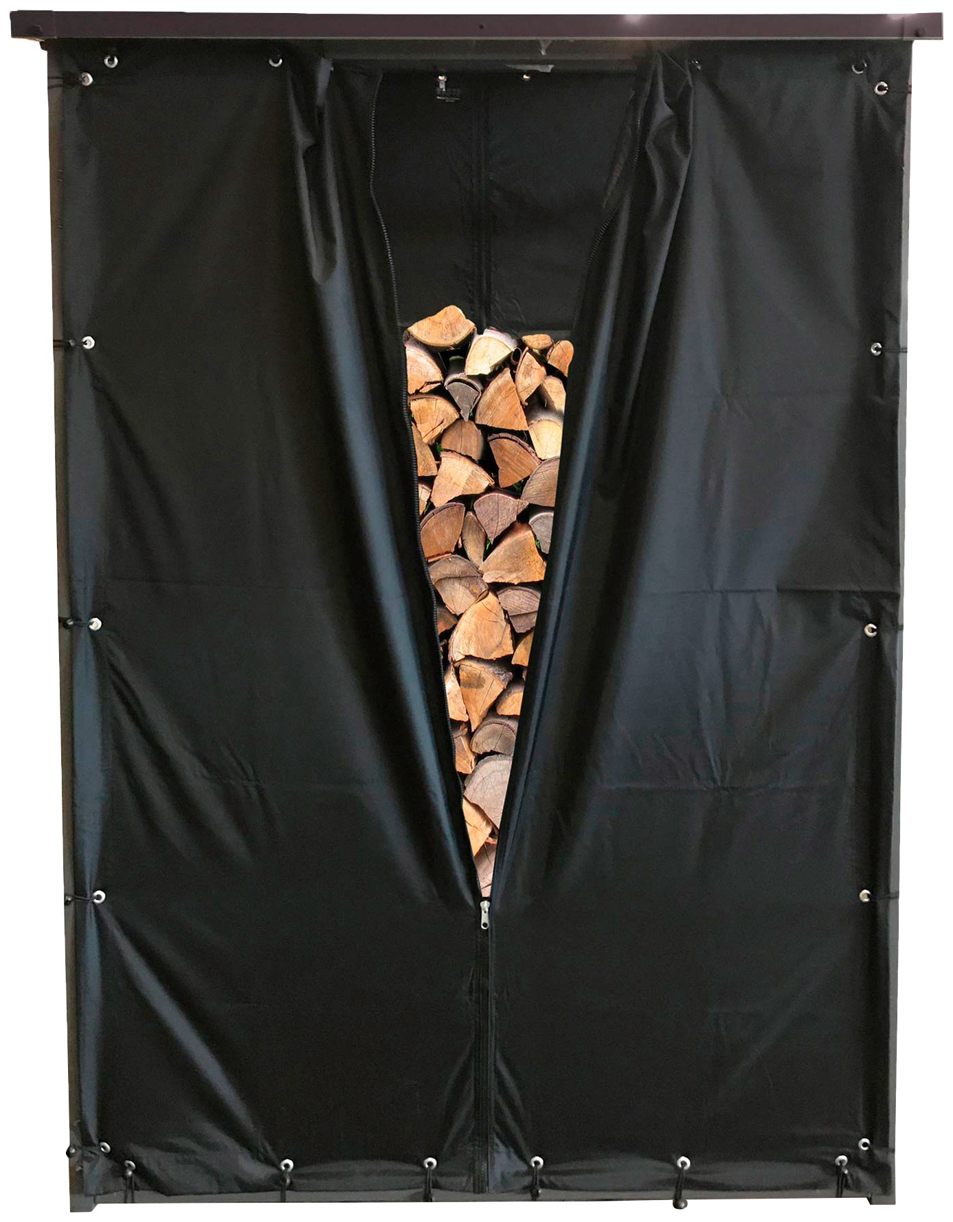 Quick Star Bâche de protection für Kaminholzregal 130x70x185 cm