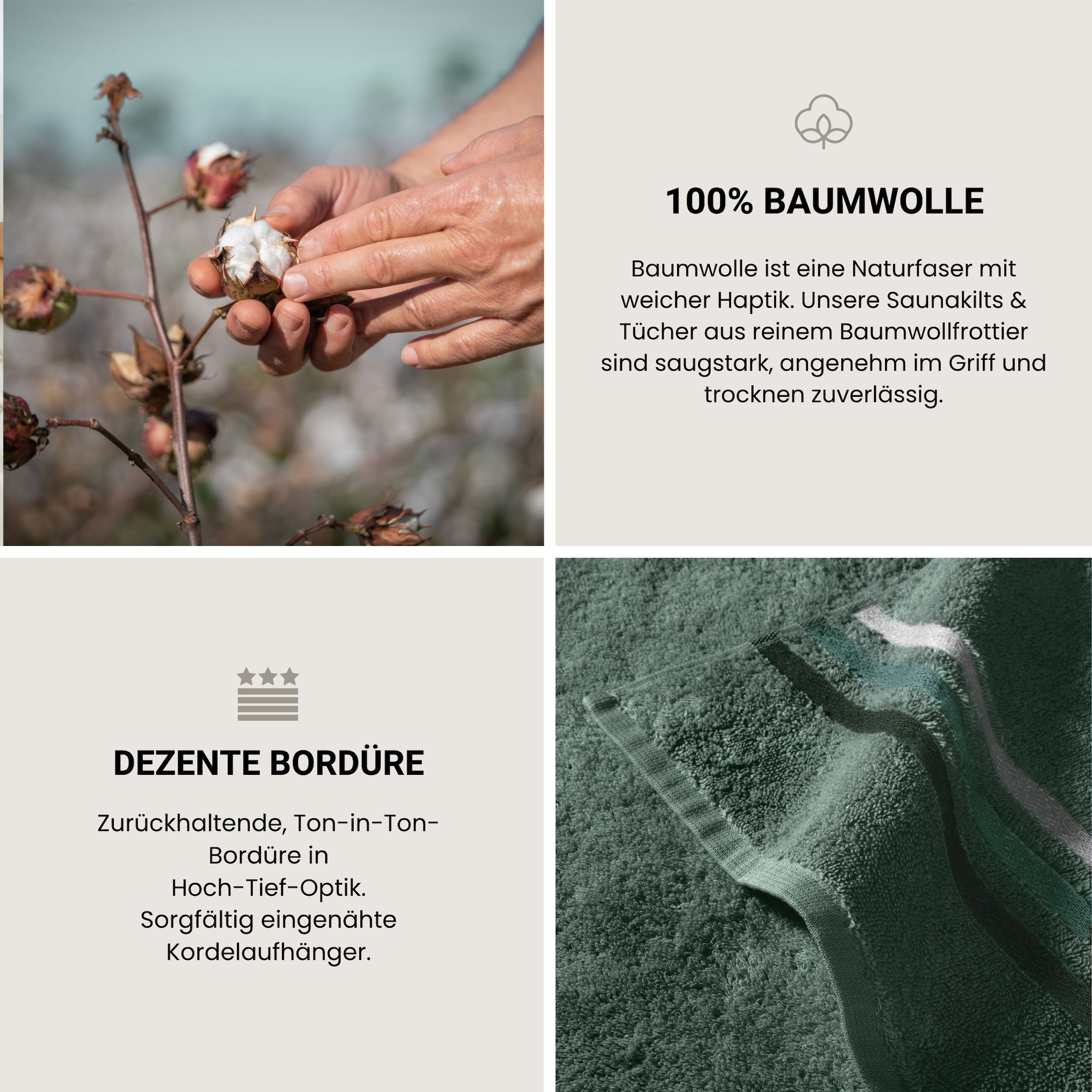 Schiesser Serviettes »Skyline Color aus 100 % Baumwolle mit eleganter Streifenbordüre« MADE IN GREEN by OEKO-TEX®