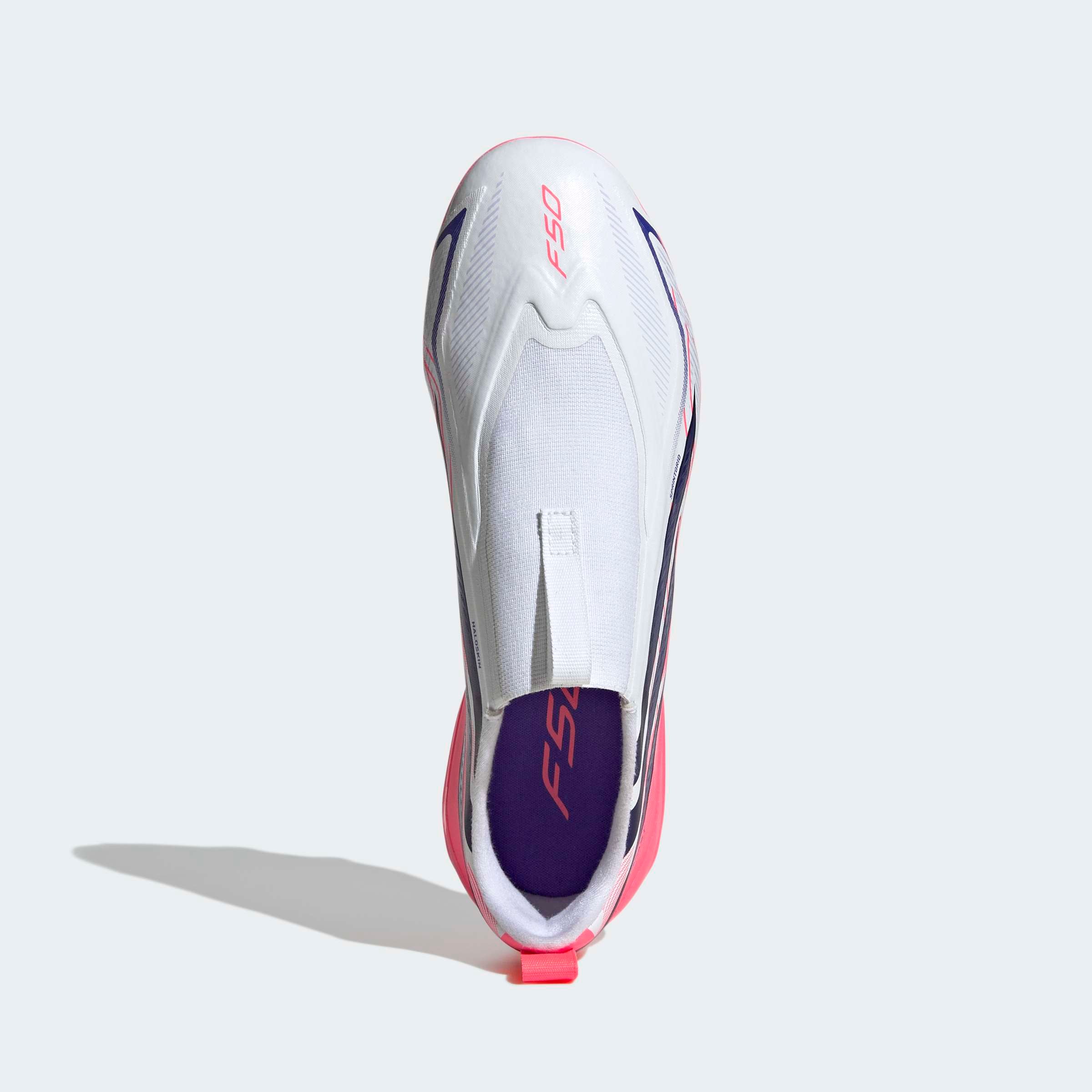adidas Performance Fussballschuh »F50 HYPERFAST LEAGUE KIDS , FESTE BÖDEN, OHNE SCHNÜRSENKEL«  Aussensohle für Rasen und feste Böden, für Jugendliche & Kinder