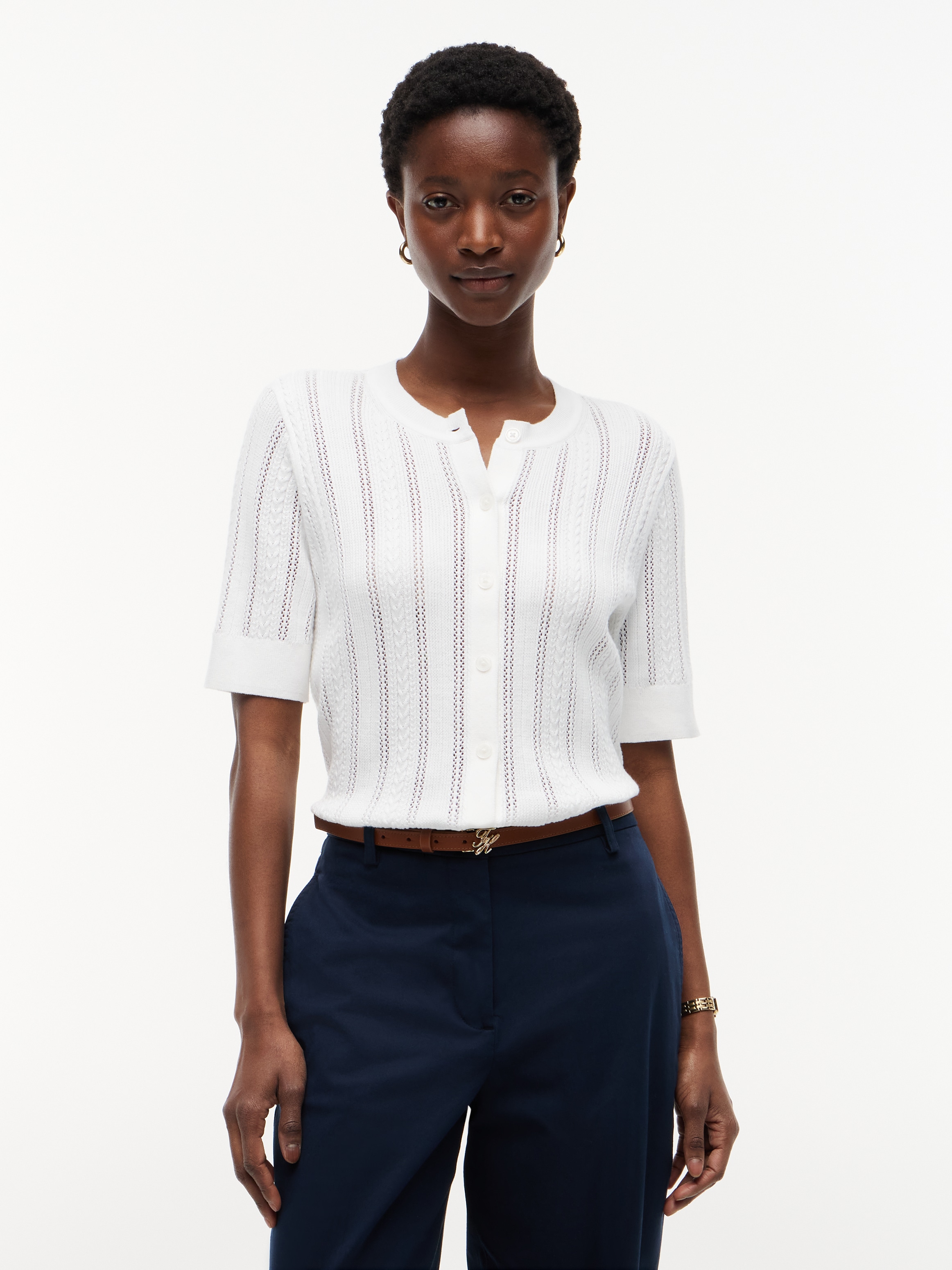 Tommy Hilfiger Chinohose »COTTON SLIM STRAIGHT CHINO«  Baumwollmischung, straight fit