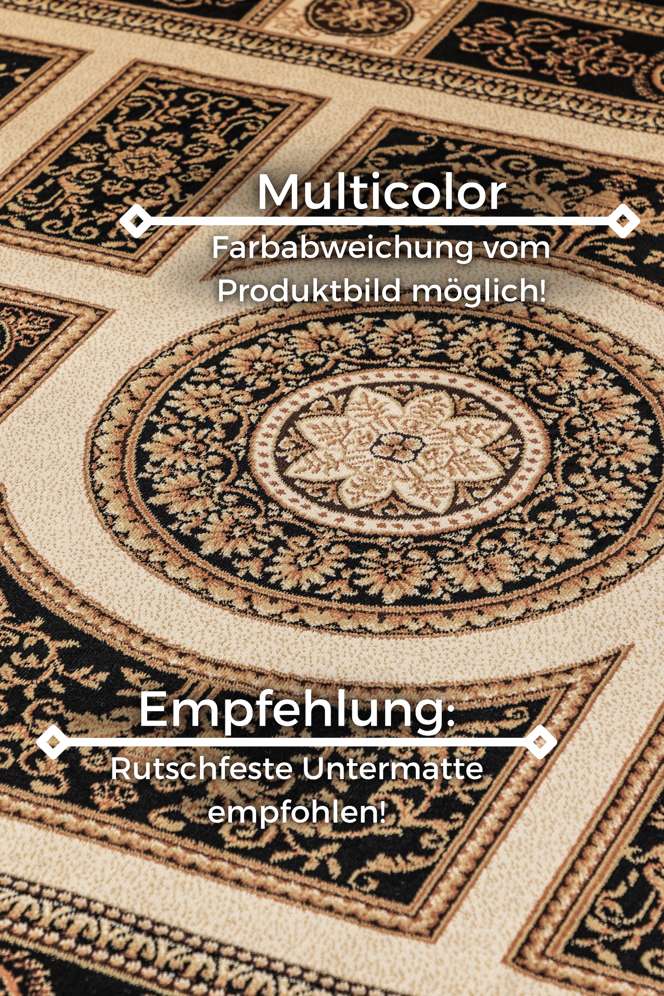 NORTHRUGS Tapis »Guzara« Rectangulaire 8 mm Höhe Orient Optik, Läufer, strapazierfähig, pflegeleicht, robust