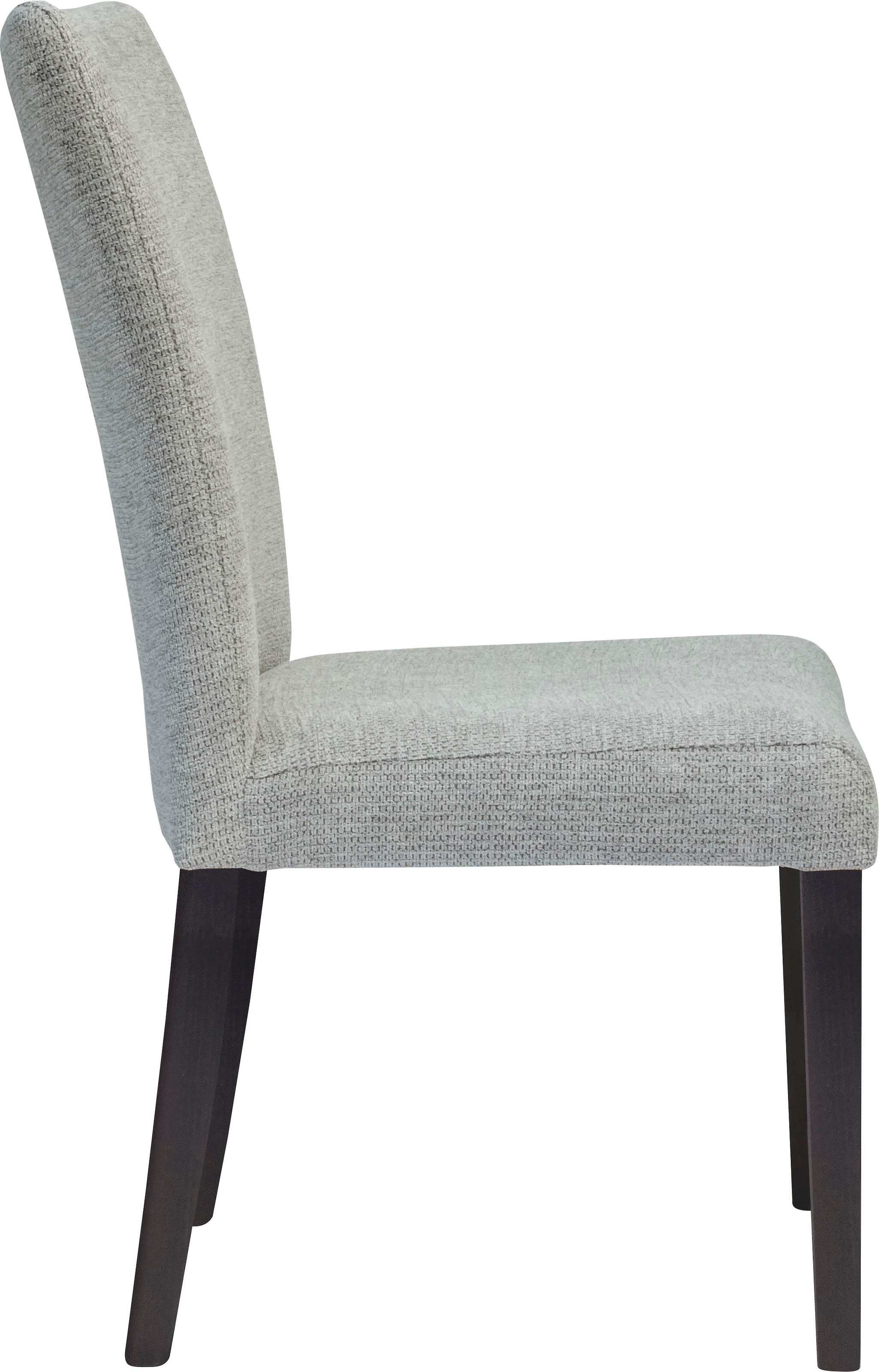 Home affaire Chaise à 4 pieds »Aspen« (Set) 2 cuisBeine aus massiver Buche, wengefarben lackiert