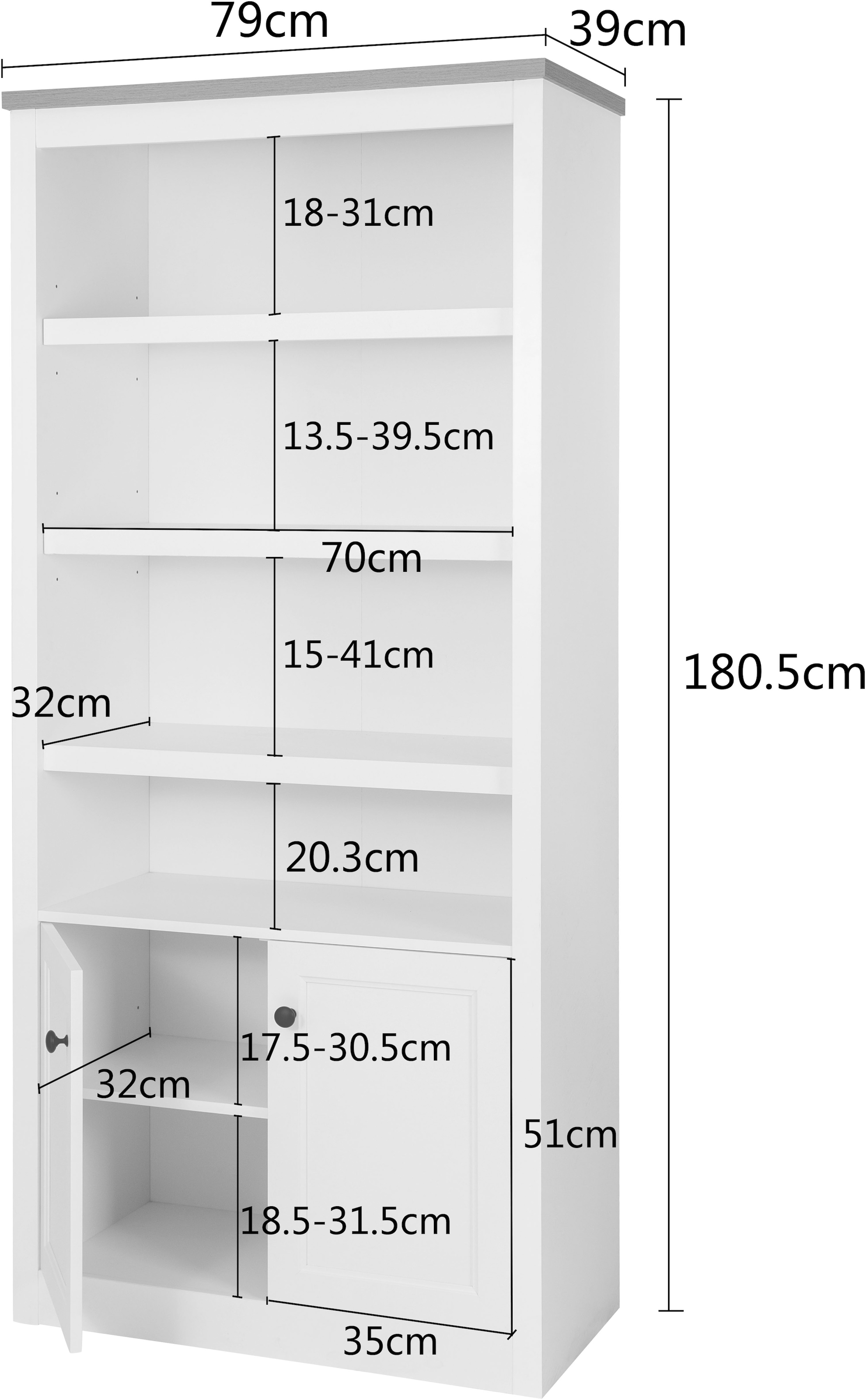 GOODproduct Étagère sur pied »Rigny«