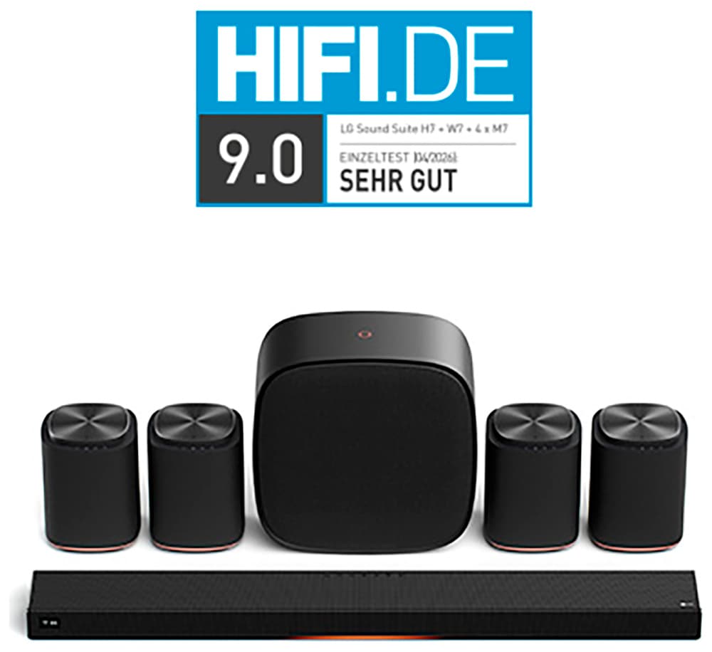 LG Caisson de basses »Sound Suite W7« ( 220 W) unterstützt Dolby Atmos FlexConnect-Technologie