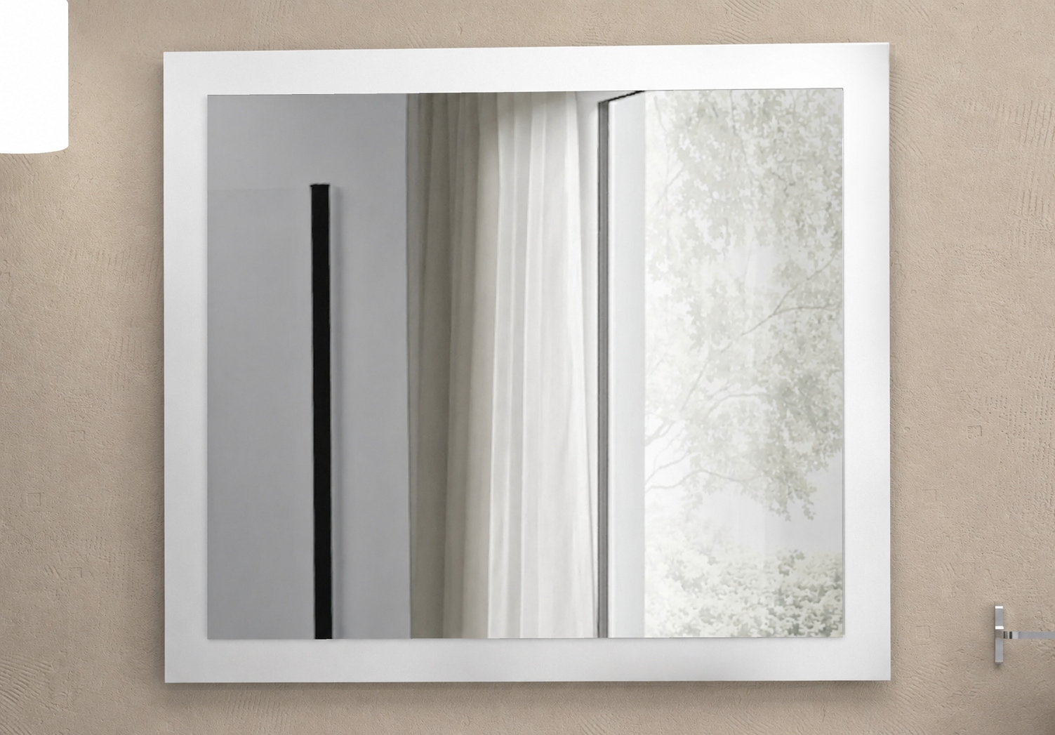 welltime Miroir de salle de bain »Garda, Waschbeckenunterschrank,Breite 80 cm,Waschtisch« Breite 80 cm- Passend zur Serie Garda
