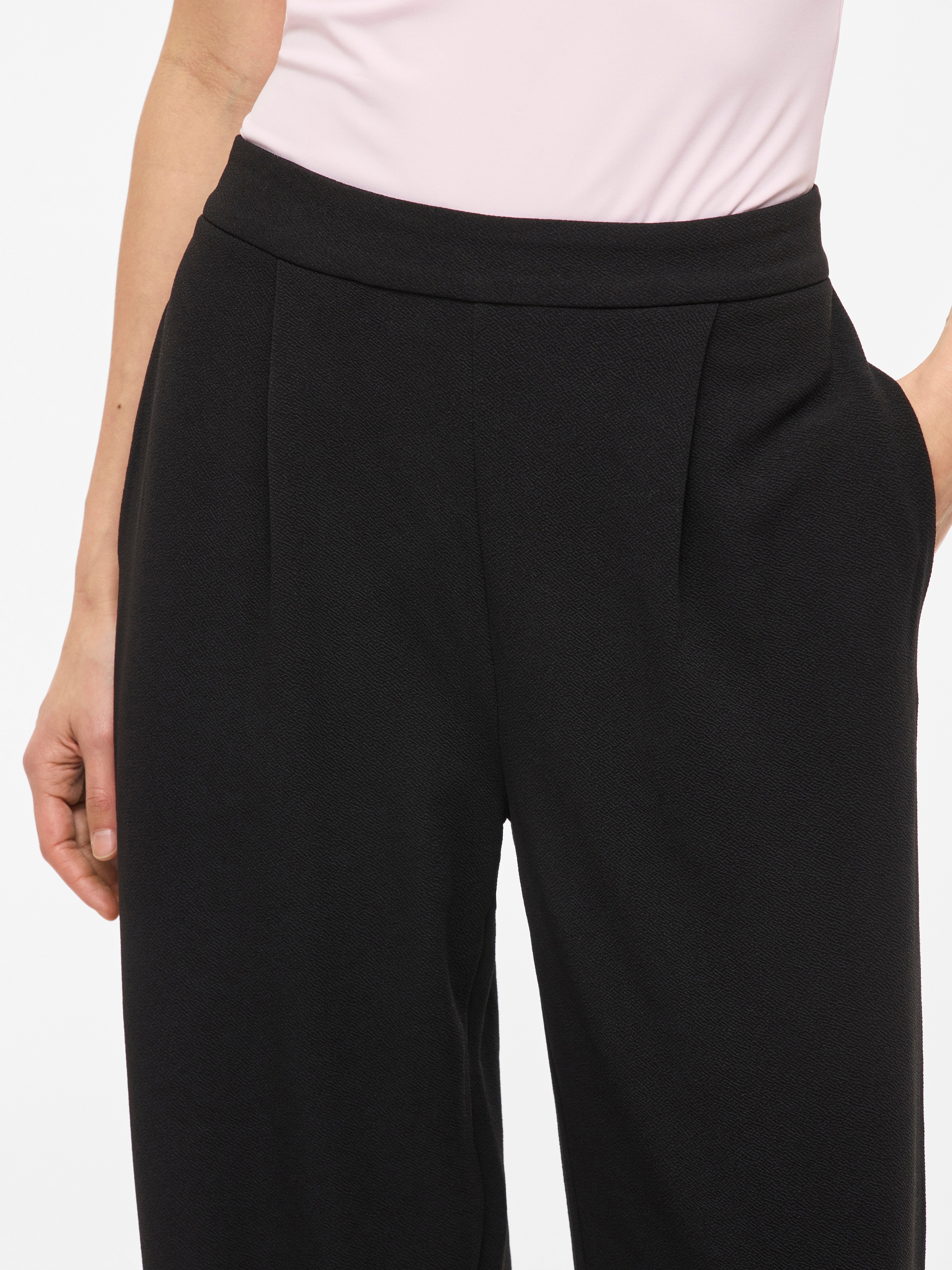 Vila Pantalon à enfiler »VIBENNE HW WIDE PLEAT JRS PANTS - NOOS«  mélange de matériaux