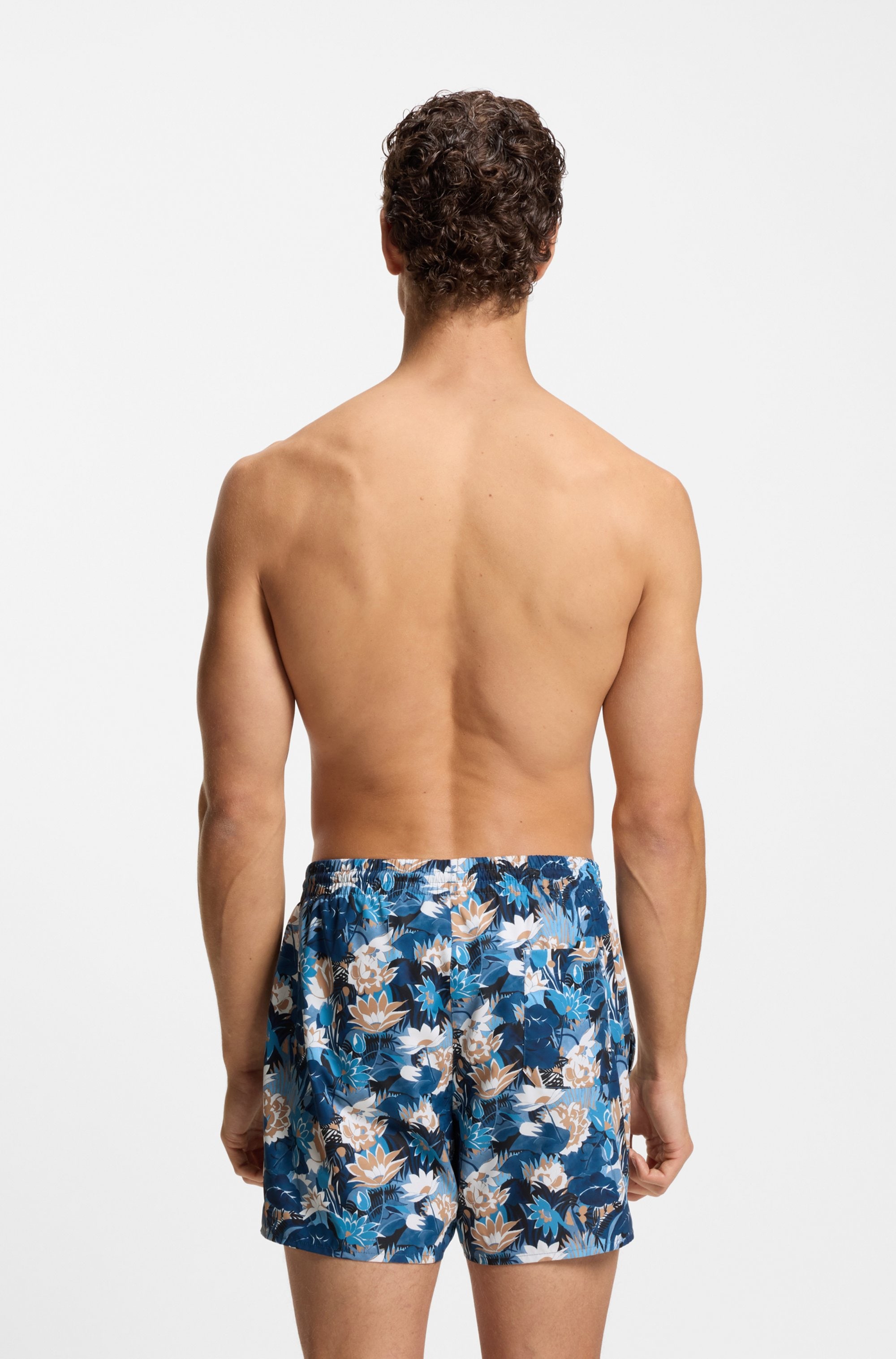 BOSS Badeshorts »Piranha« mit buntem Alloverdruck