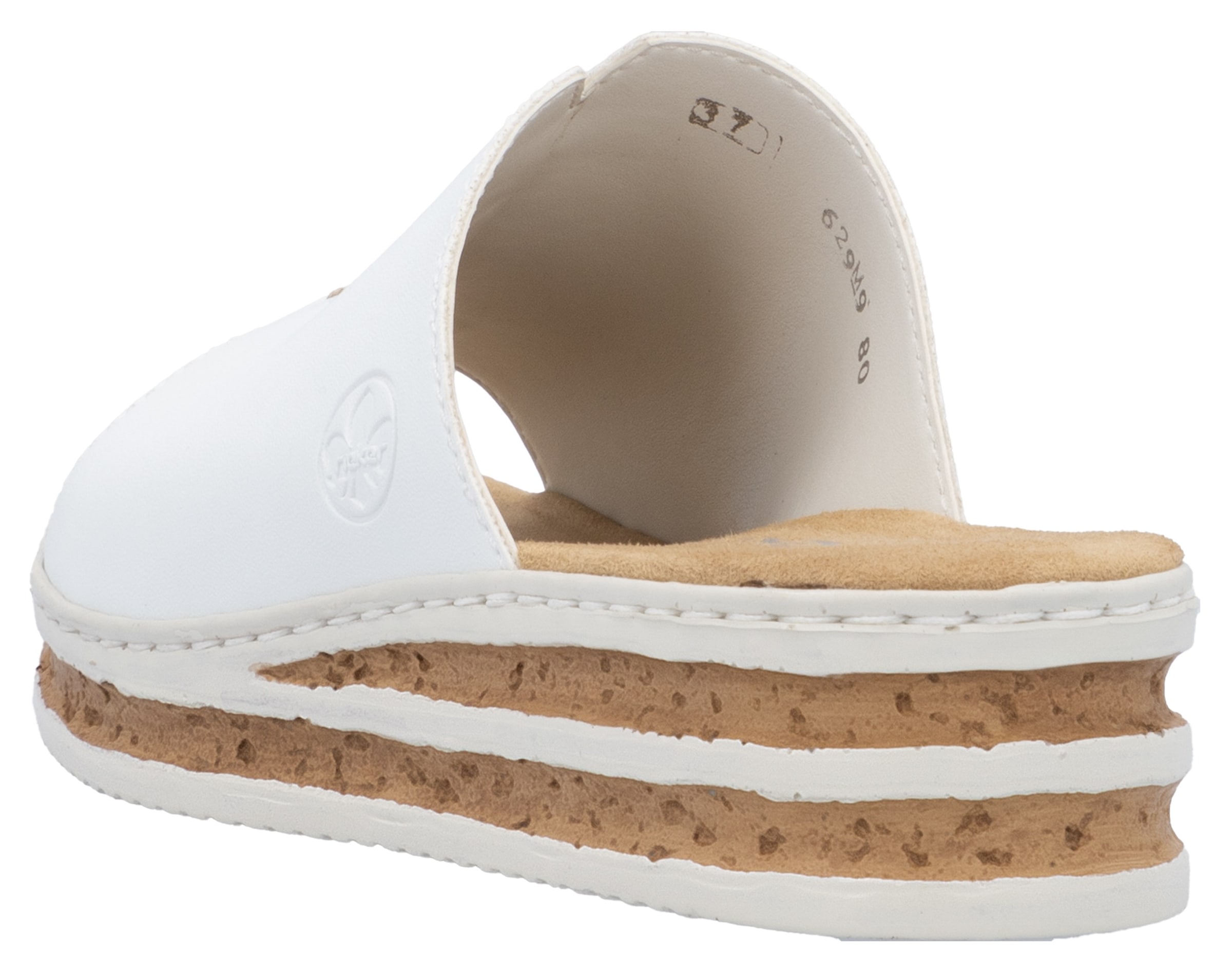 Rieker Keilpantolette  , Sommerschuh, Hausschuh, Keilabsatz, zum Schlupfen