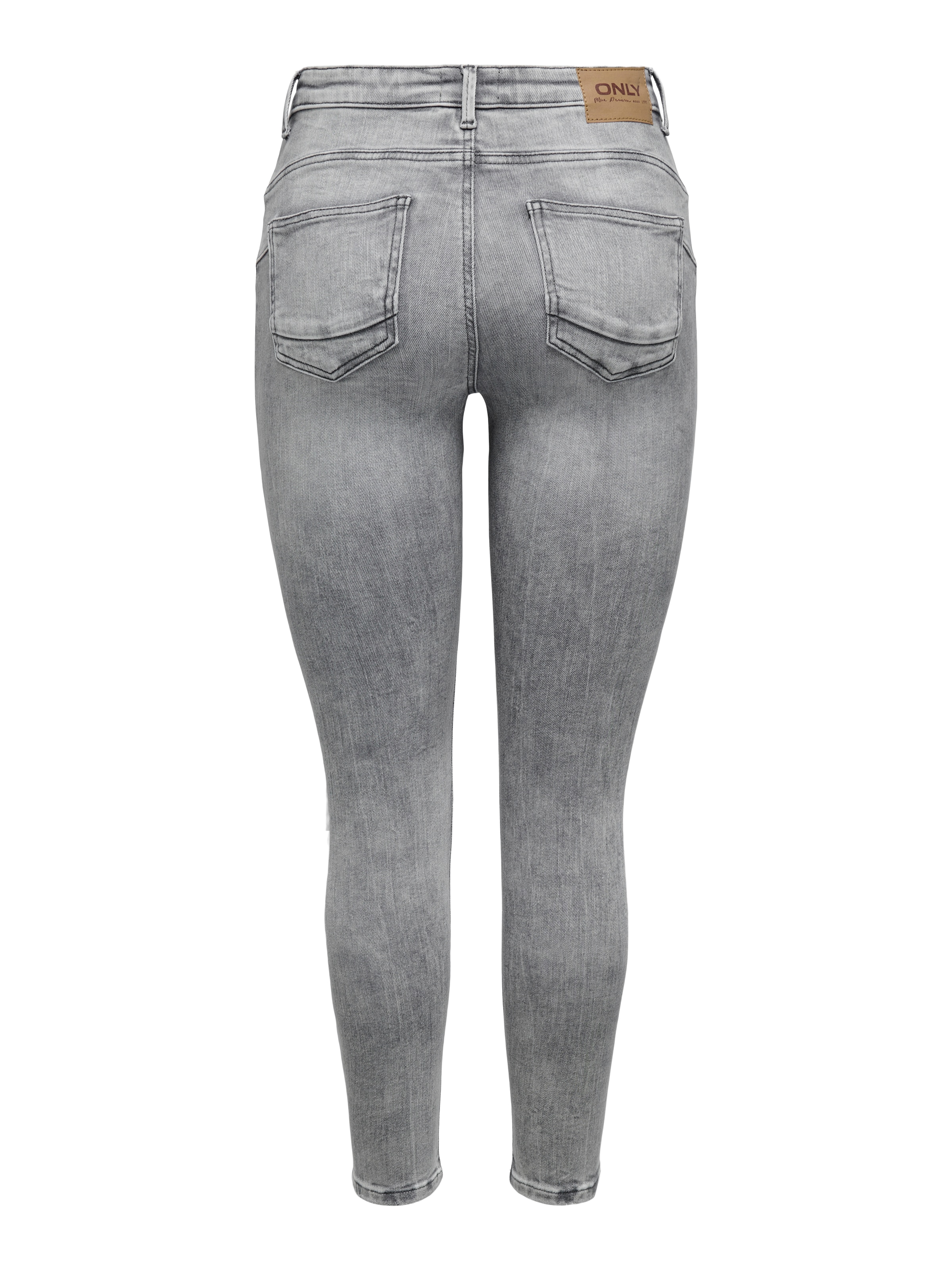 ONLY Skinny-fit-Jeans »ONLPOWER MW PUSH UP ANK DES DNM AZ« mit Destroyed-Details