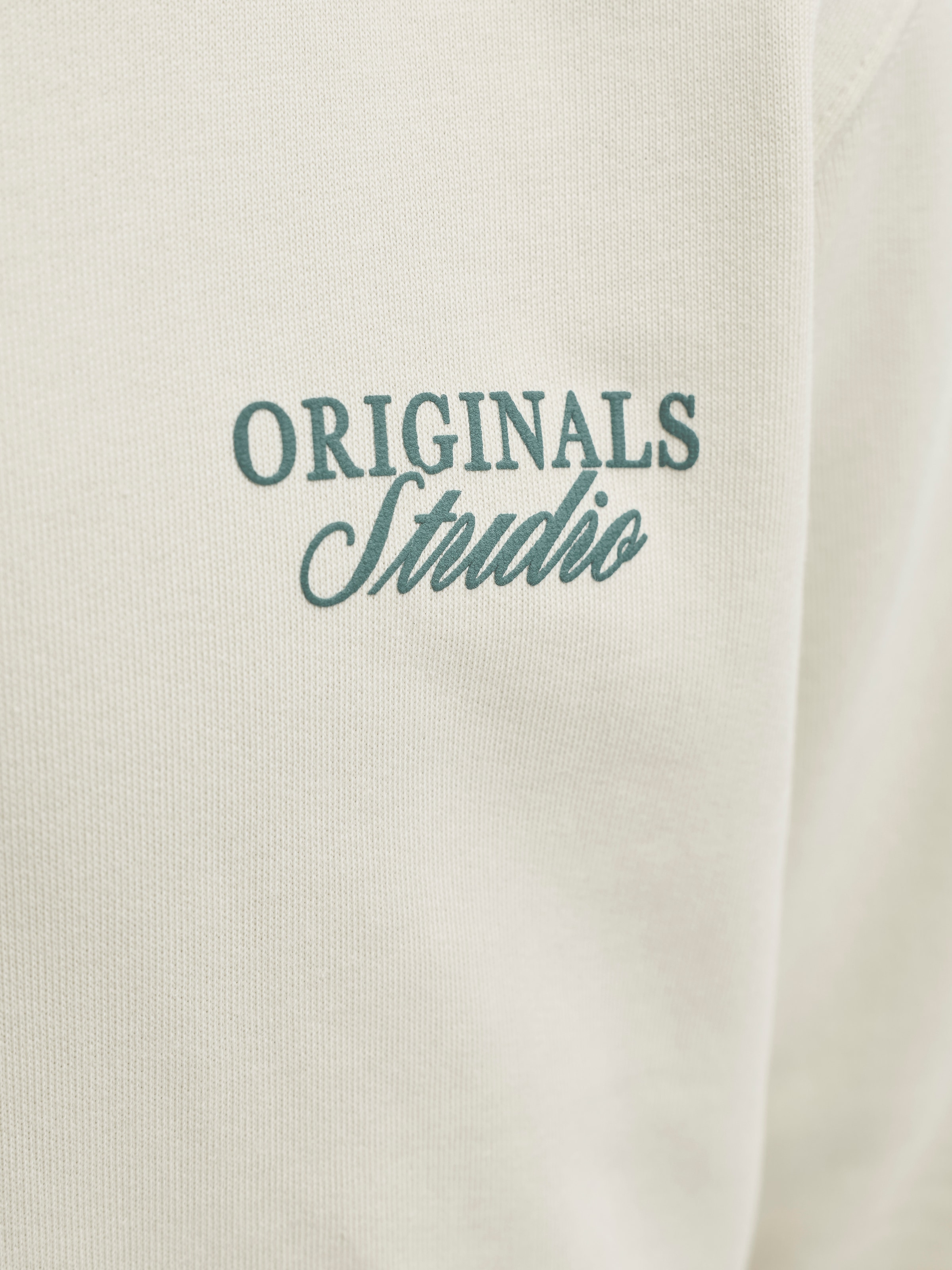 Jack & Jones Junior Kapuzensweatshirt »JORNORREBRO TYPO BACK SWEAT HOOD SN JNR«, Baumwollmischung, relaxed fit, Langarm
