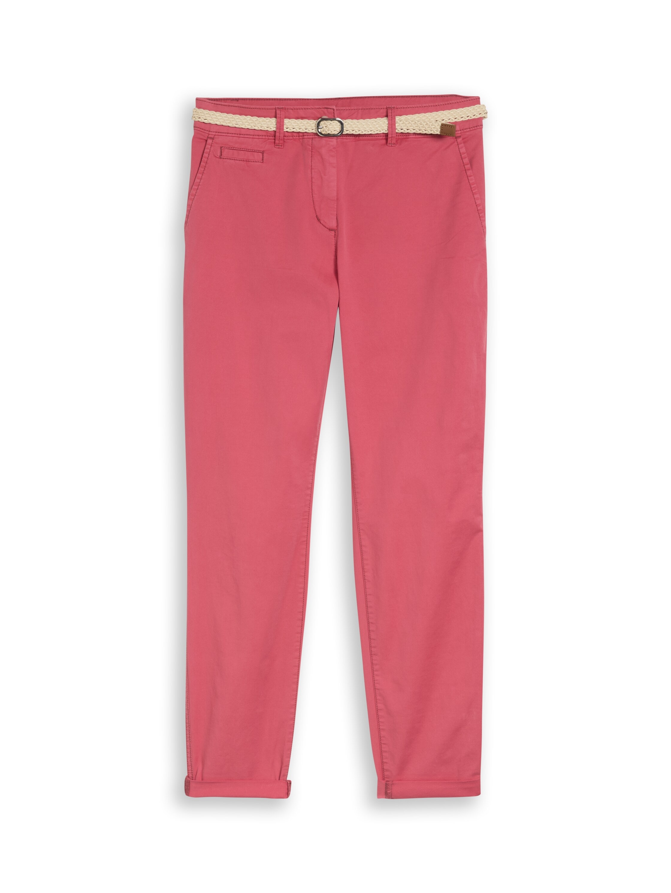 TOM TAILOR Chinohose  mit Gürtel und Stretch