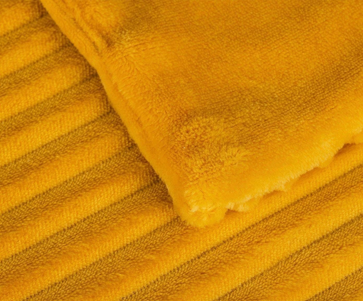 Gözze Couverture d'intérieur »Cordoptik« mit Glanzeffekt, Kuscheldecke