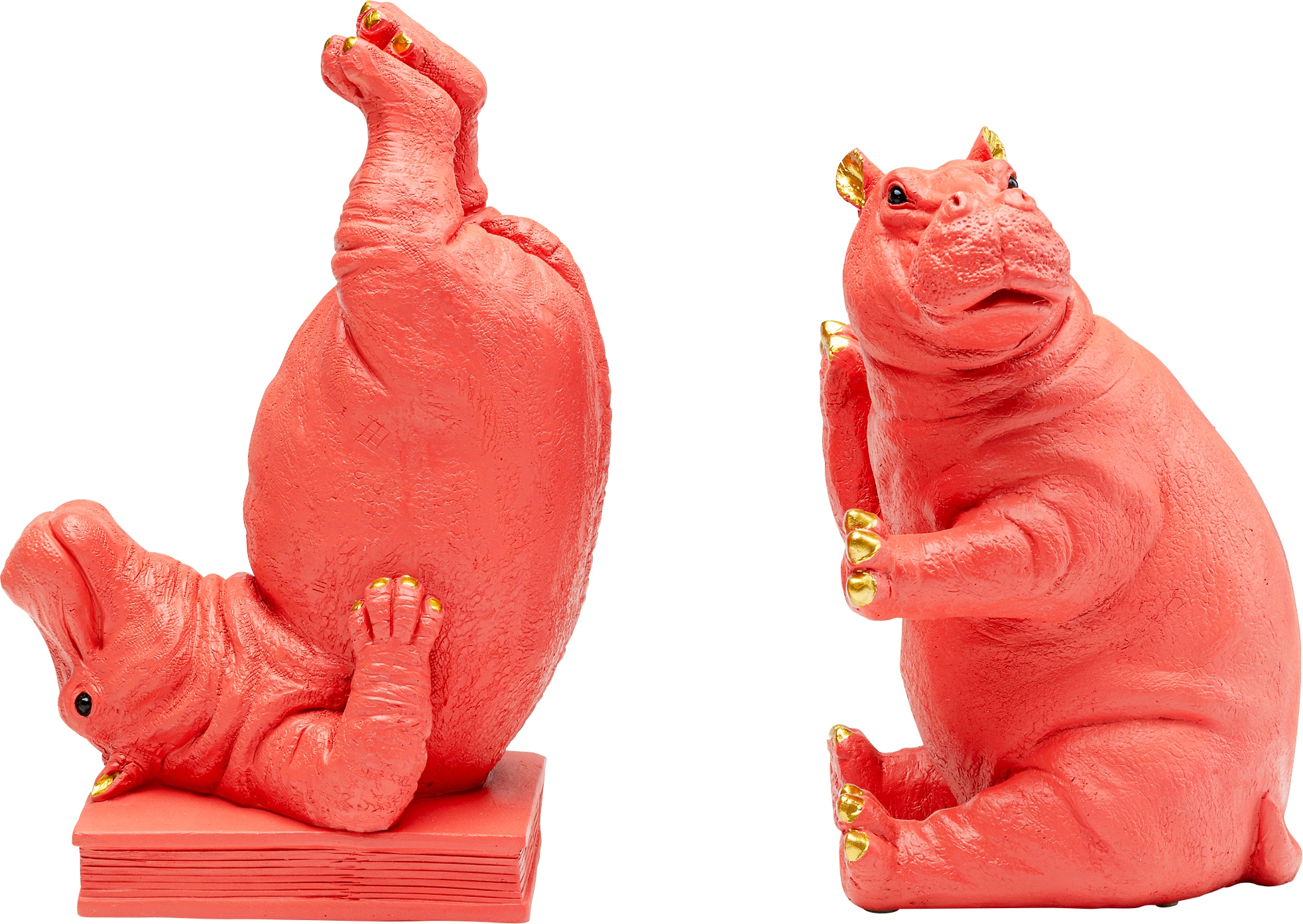 Kare Design Buchstütze »Hippo Pink« aus Polyresin