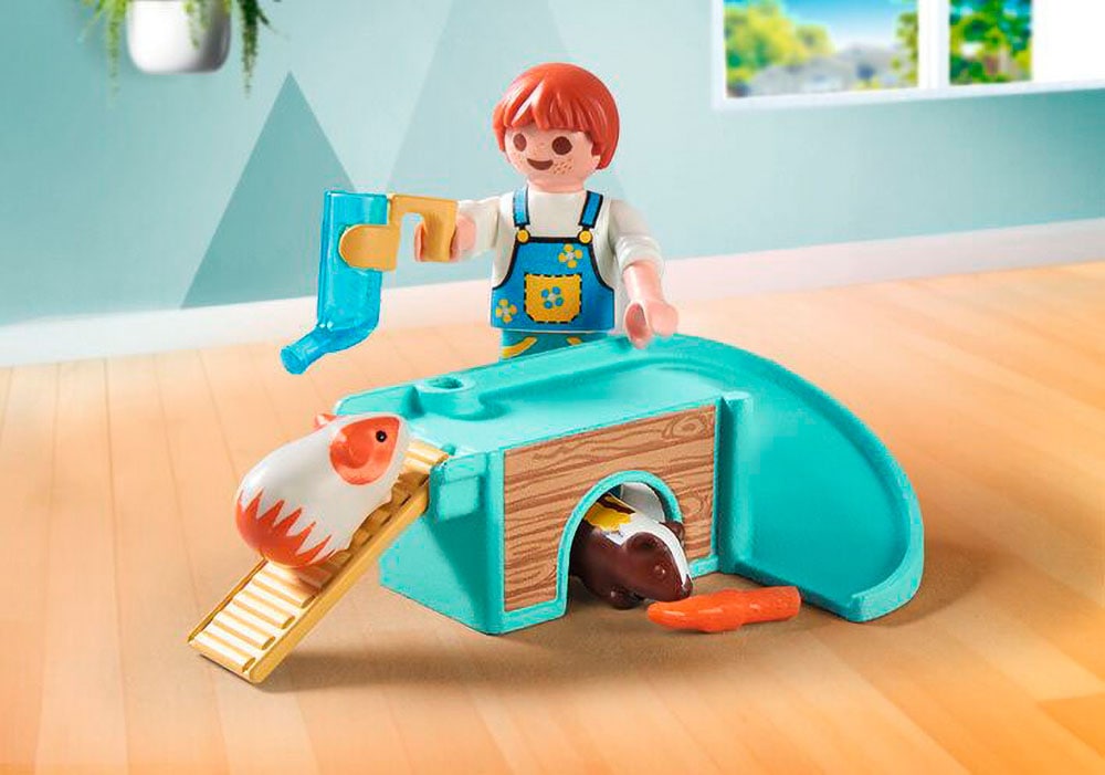 Playmobil® Jeu de construction »Junge mit Meerschweinchen (71746), Playmobil My Life«
